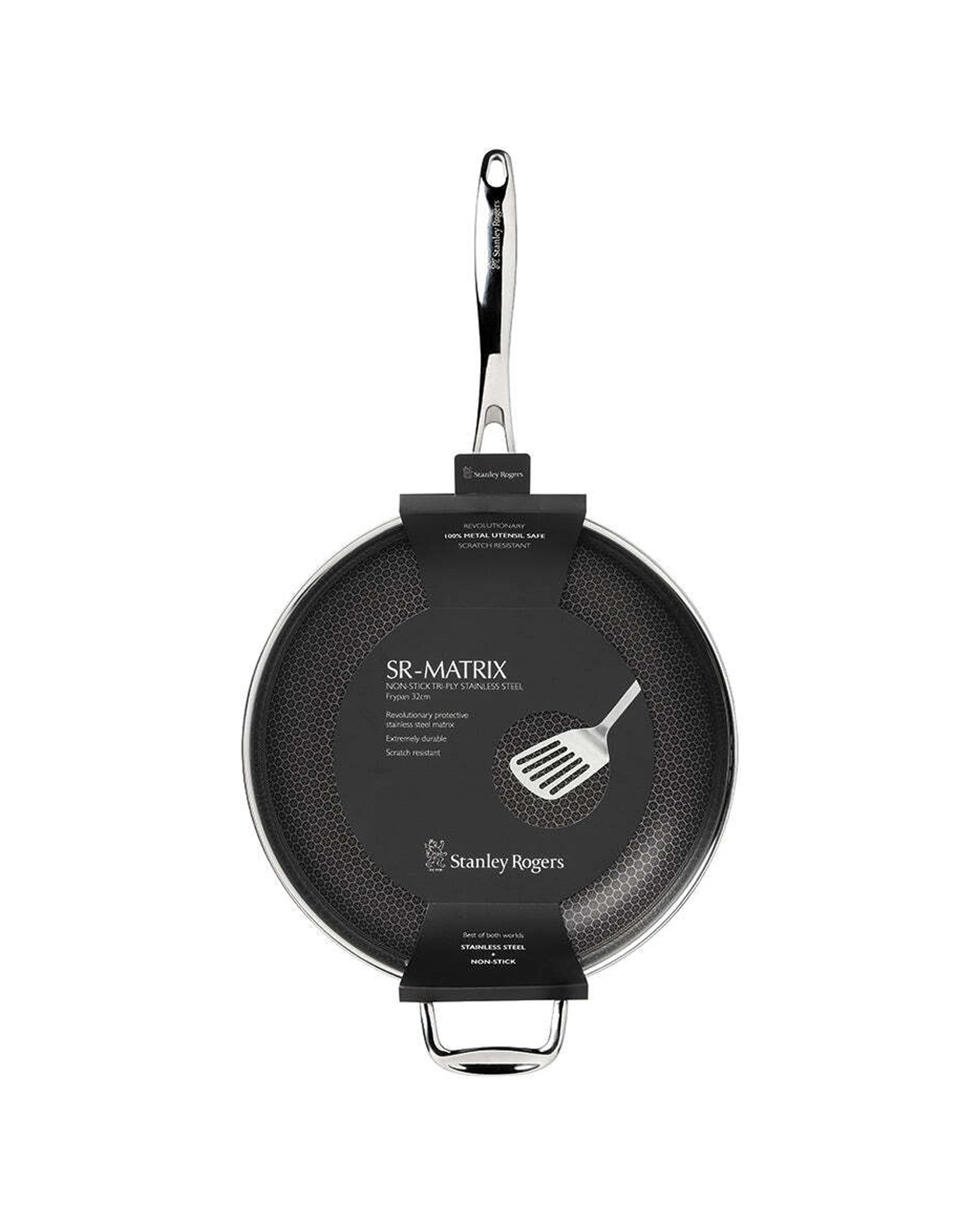 4 Stanley Rogers Matrix Kitchen Non-stick Lightweight Stovetop Frypan 12"/32cm - Silver, 4 of 6
