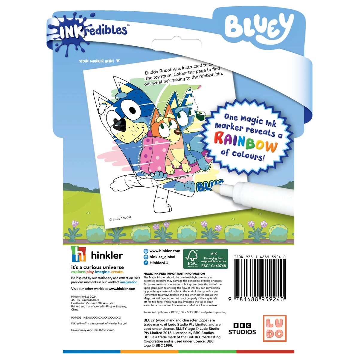 5 INKredibles Bluey Magic Ink Pictures! - Book, 5 of 10
