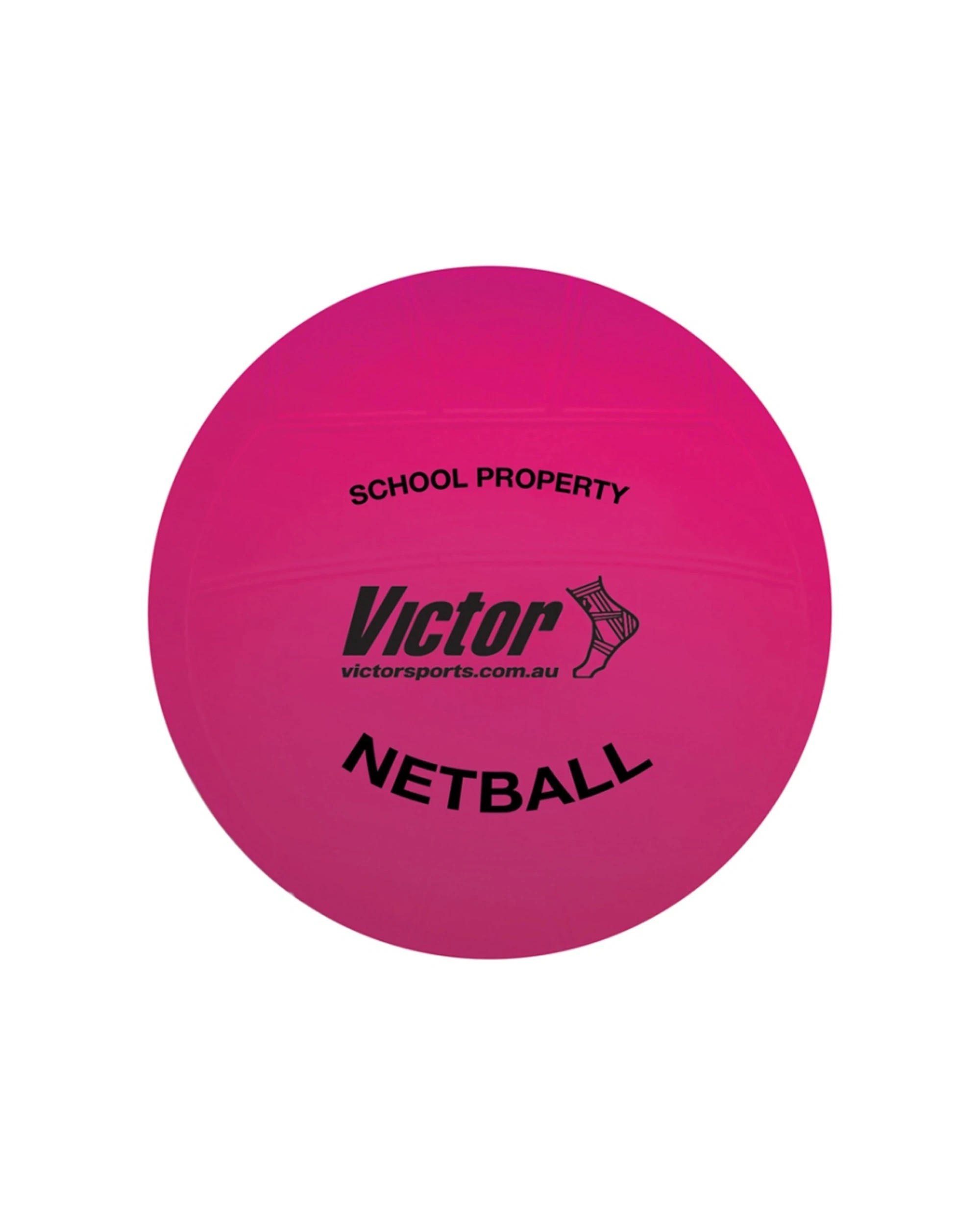 1 Victor Sports Vinyl School Netball Soft Touch Lightweight Ball 8 Inches - Pink, 1 of 1
