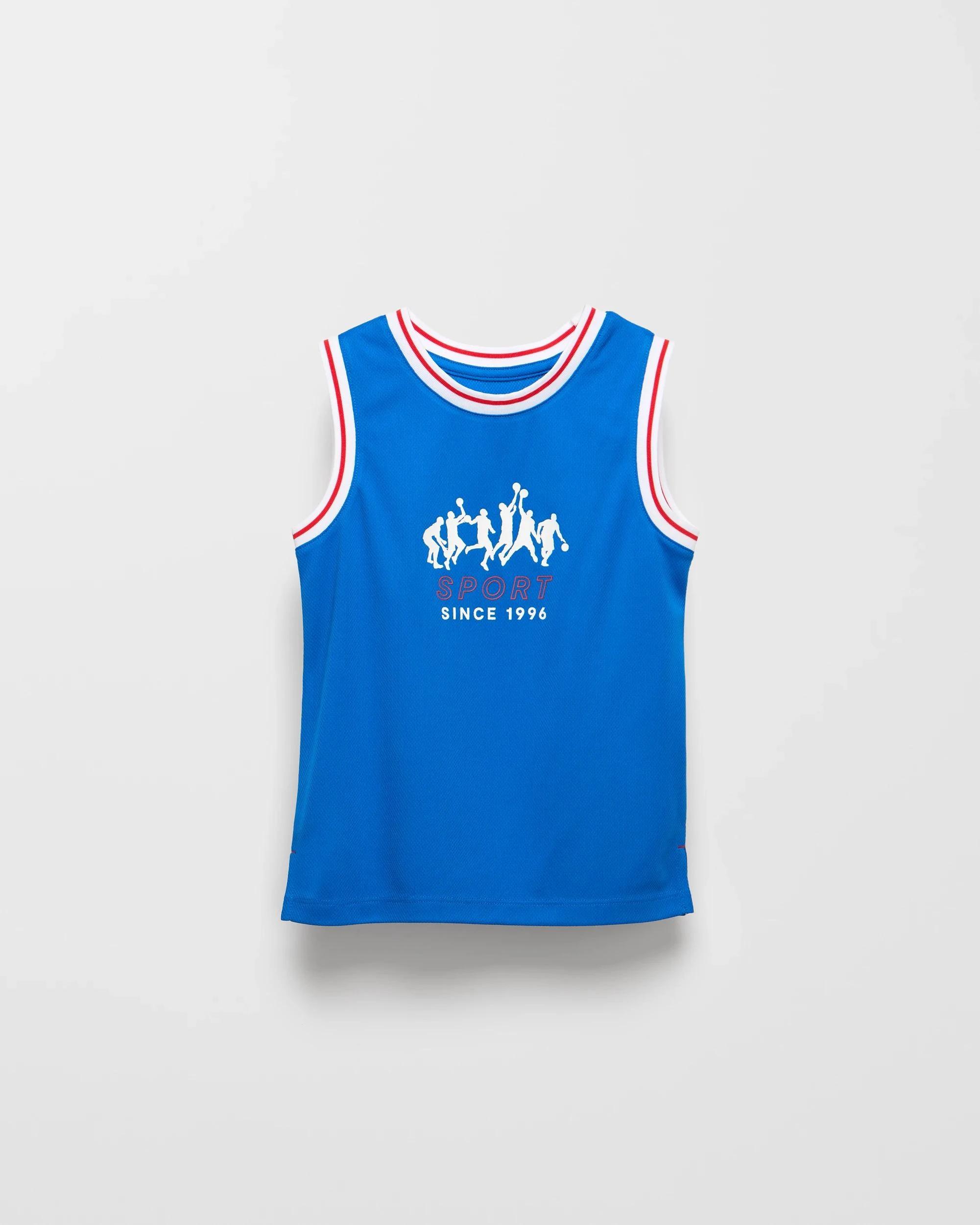 1 Target Younger Boys Sports Tank ROYAL BLUE, 1 of 2