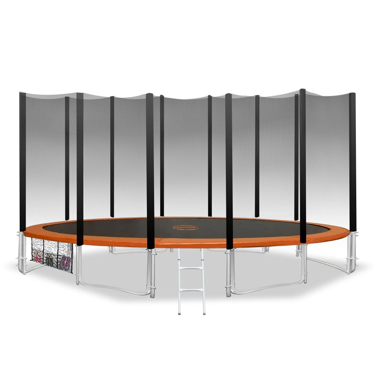 1 Kahuna Blizzard 16 ft Trampoline - Orange, 1 of 7