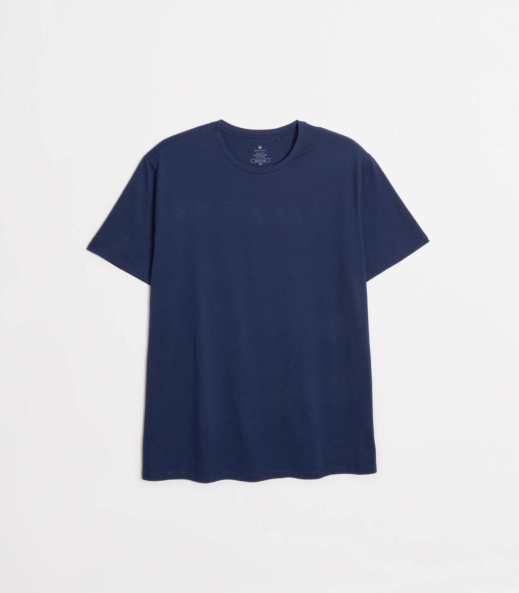 6 Target Plus Australian Cotton Crew T-Shirt NAVY, 6 of 6