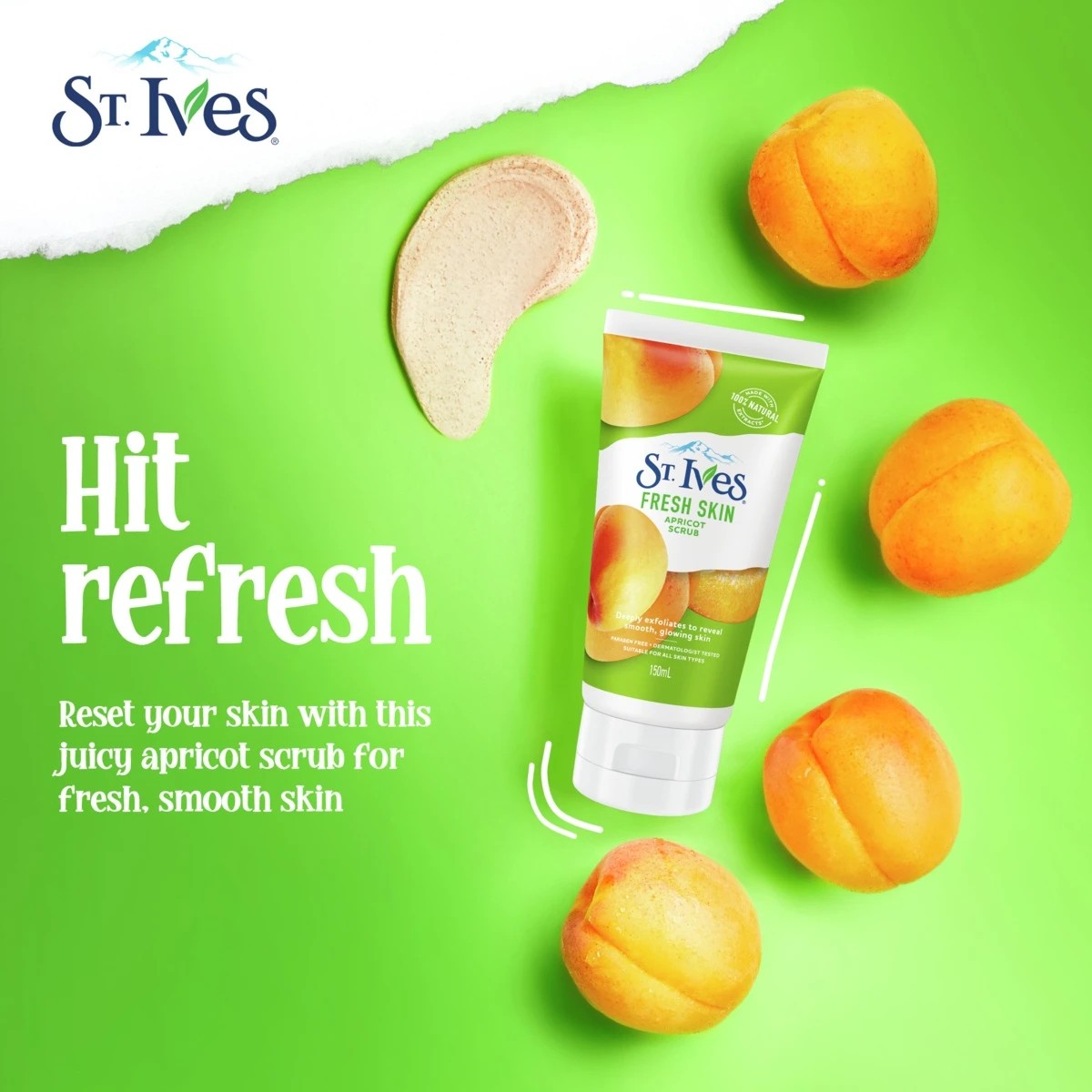 6 St. Ives Fresh Skin Scrub 150ml - Apricot, 6 of 8