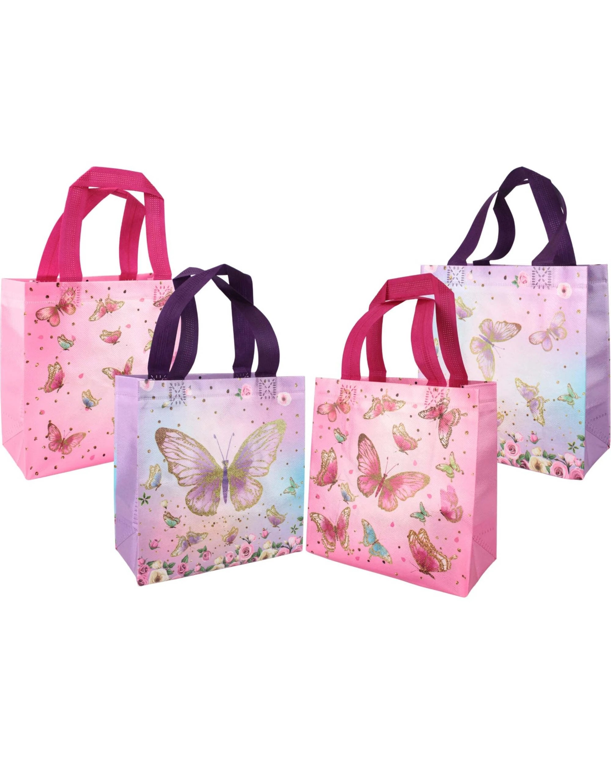 1 Party Maker Butterfly Party Tote Bags Pack of 12, 1 of 3