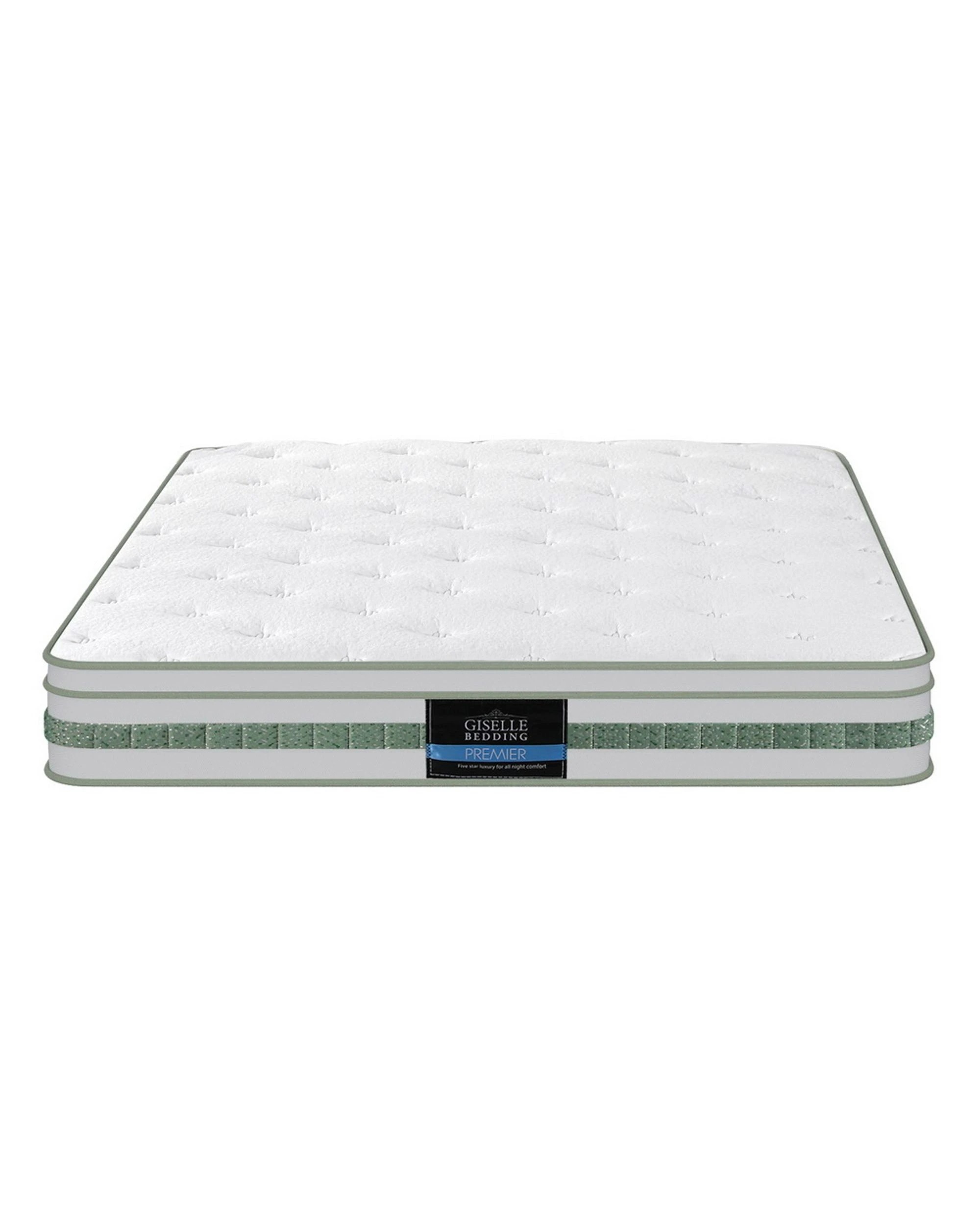 3 Giselle Bedding Green Tea Foam Pocket Spring Mattress Queen Bed Hybrid Mattresses - Queen Bed - Green, 3 of 7