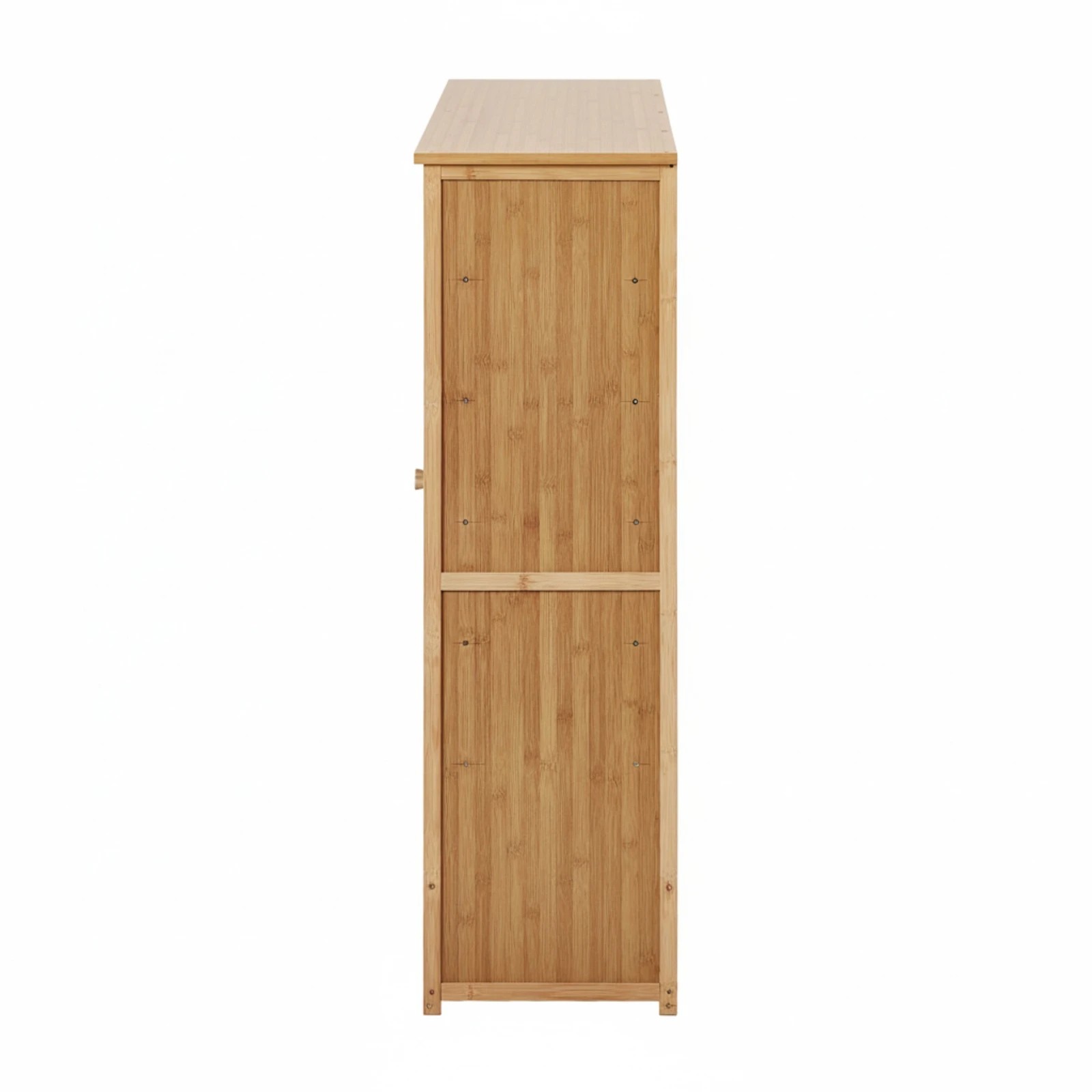 5 Oikiture Shoe Storage Cabinet 4 Doors Bamboo Shoe Organiser Shelf - Beige, 5 of 8