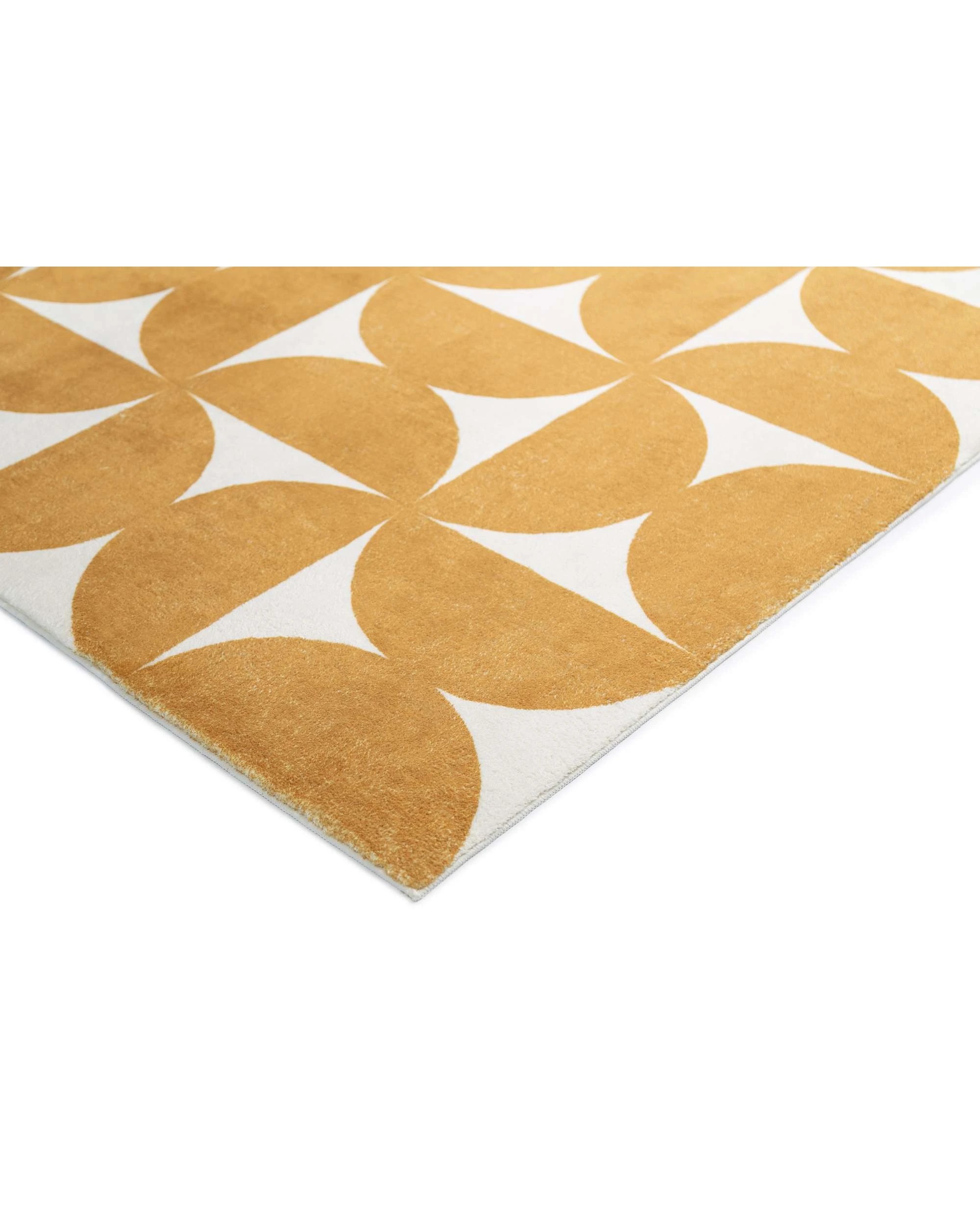 4 Loopsie Almere Geometric Washable Rug-180cm x 120cm - Gold, 4 of 7
