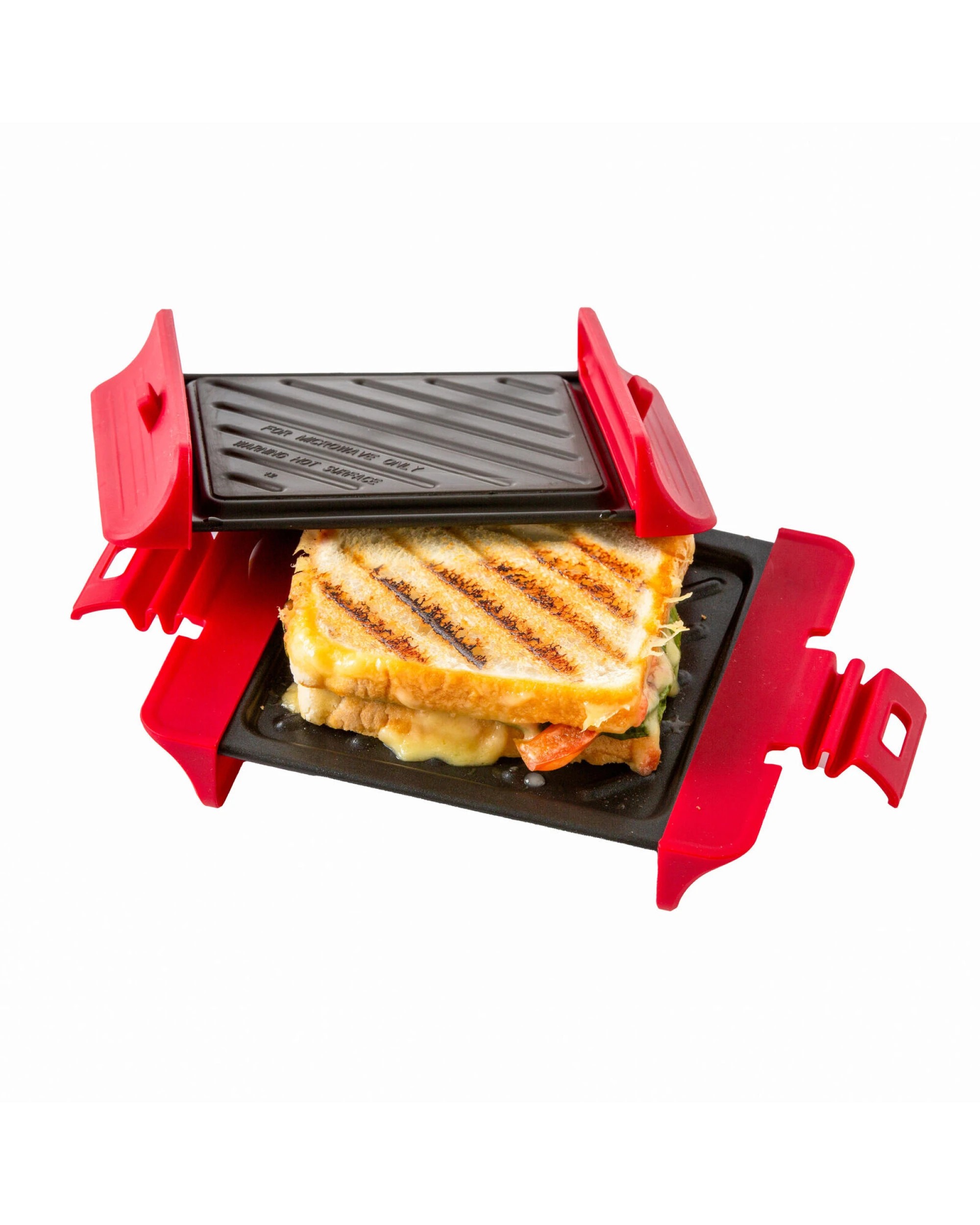 1 Healthy Choice Compact Microwave Sandwich Maker Non-Stick Grill Plates for Quick Meals at Home, Work, or Travel, 1 of 8