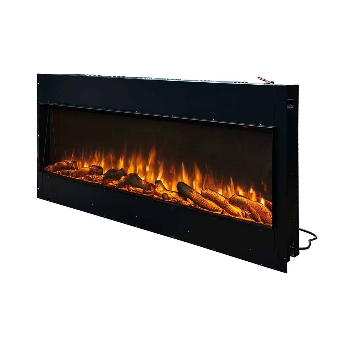 8 Moda Living Aristo 50 inch Electric Fireplace - Frameless - Black, 8 of 10