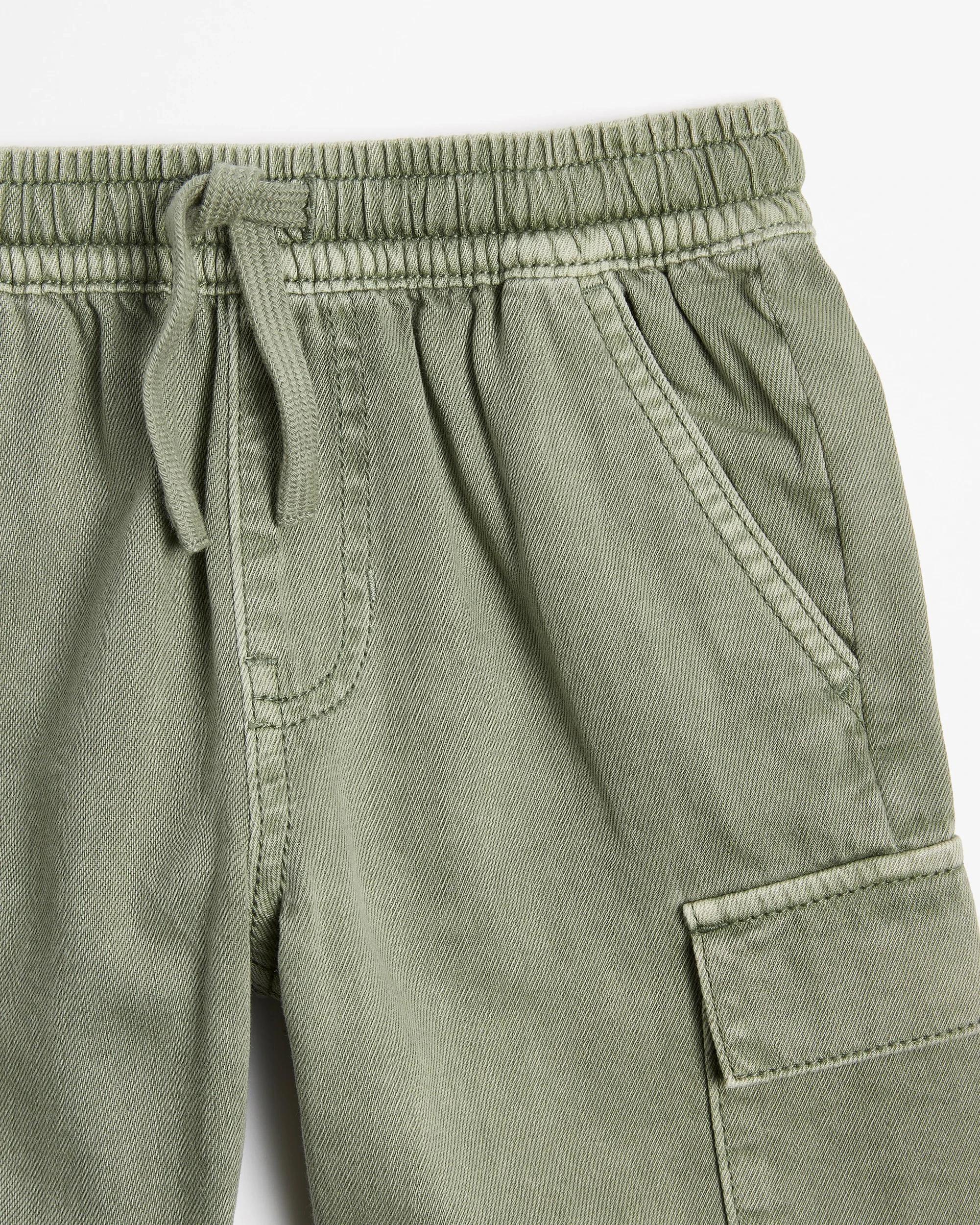 2 Target Denim Pull On Cargo Shorts GREEN, 2 of 2