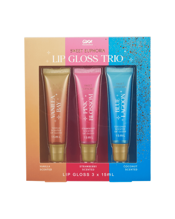 OXX Fragrance Sweet Euphoria Lip Gloss Trio