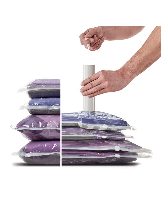 Set of 4 Space Bags Combo with Pump - Large/Me