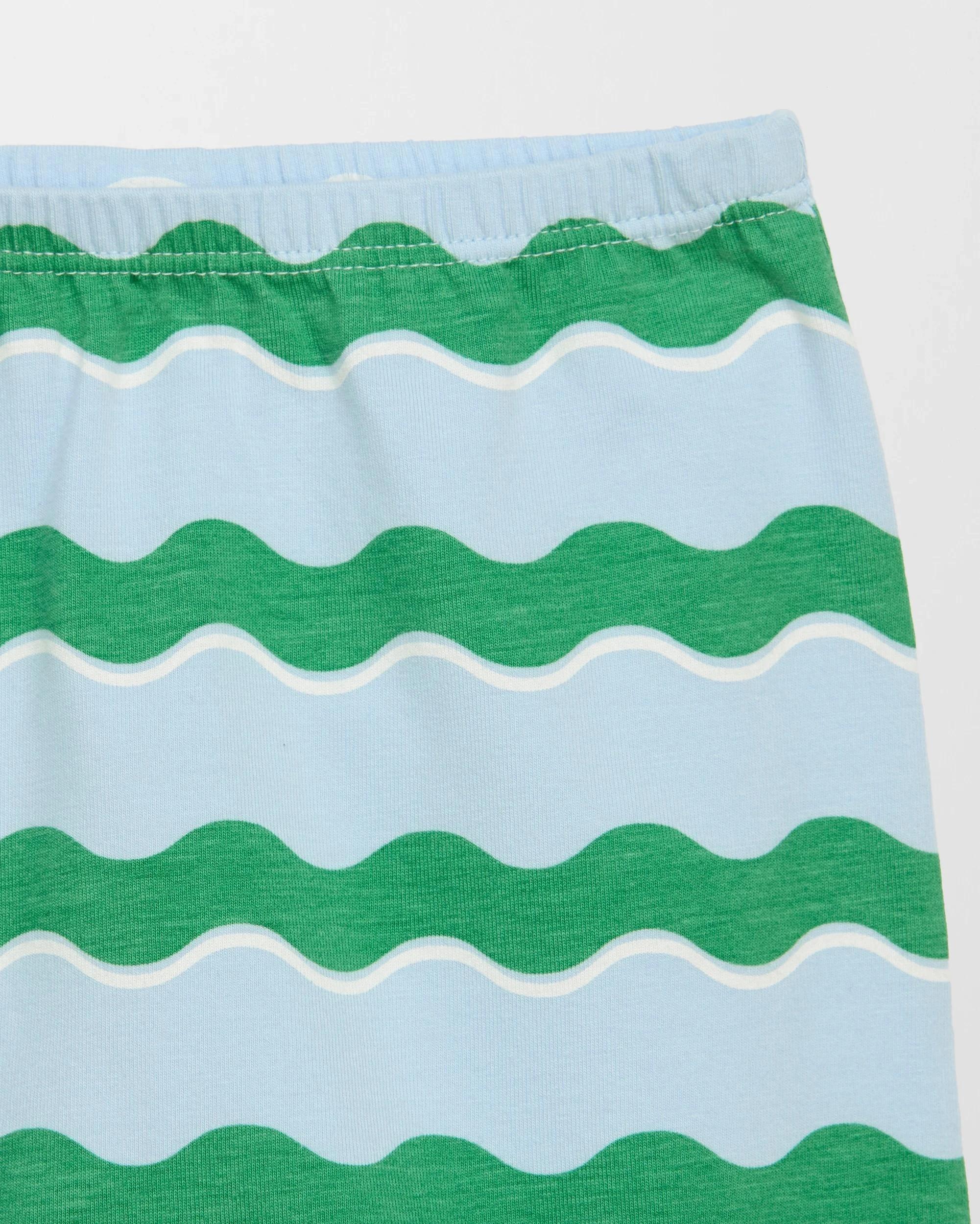 2 Target Baby Organic Cotton Print Leggings BLUE WAVE, 2 of 2