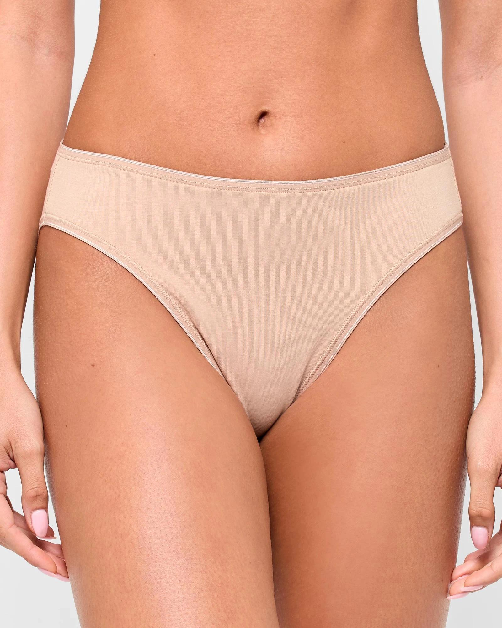 2 Target Australian Cotton Blend 2 Pack High Cut Briefs LATTE, 2 of 4