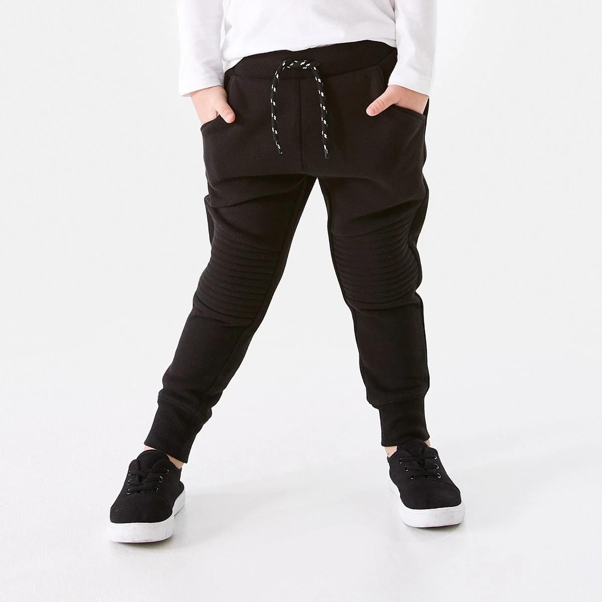 1 Moto Trackpants Black, 1 of 9