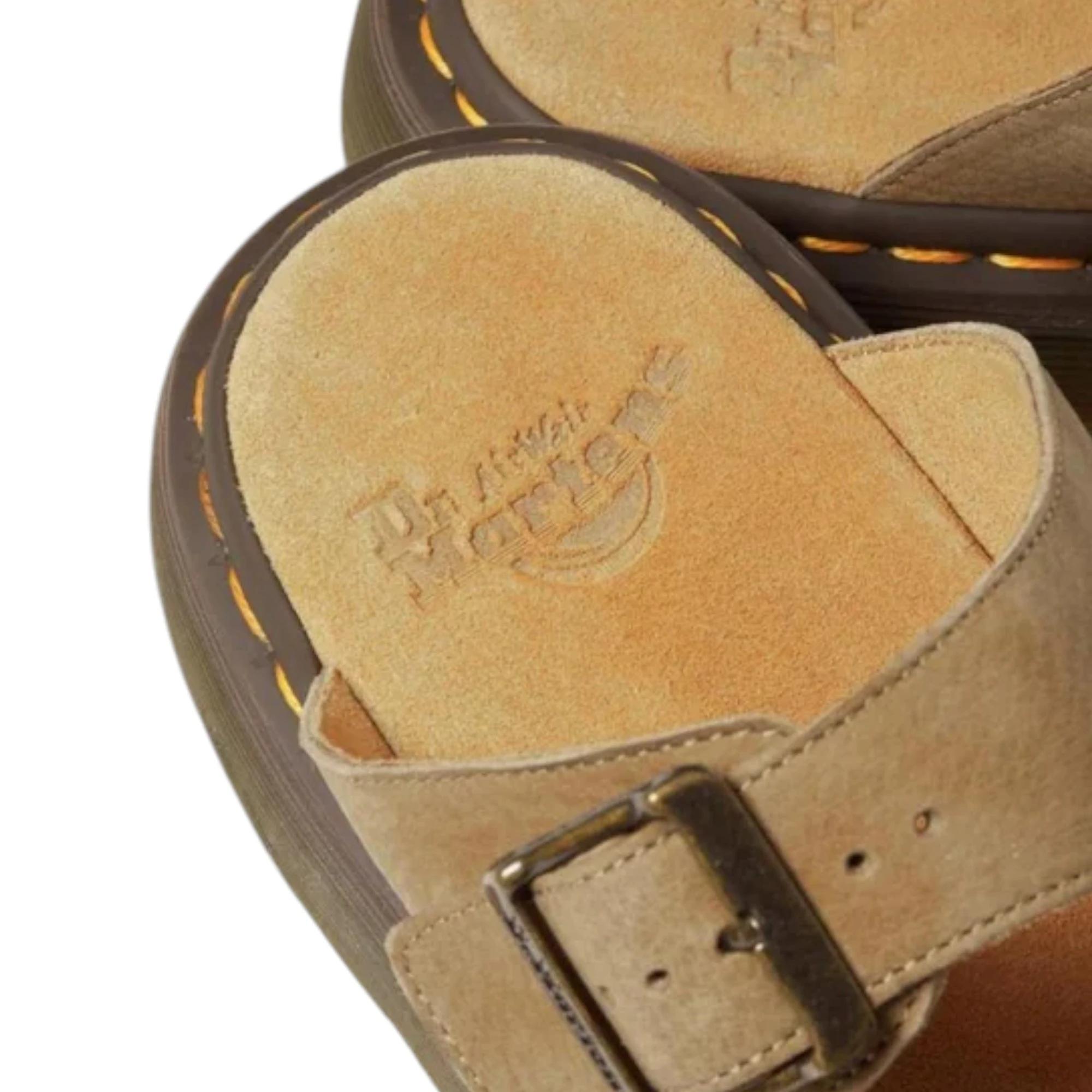 7 Dr. Martens Mens Josef Sandals Shoes SAVANNAH TAN TUMBLED NUBUCK, 7 of 8
