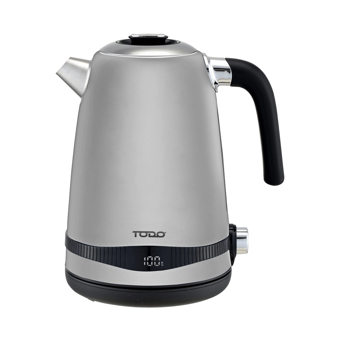 1 TODO 1.7L Stainless Steel Cordless Kettle Keep Warm Electric Led Water Jug - Silver, 1 of 6