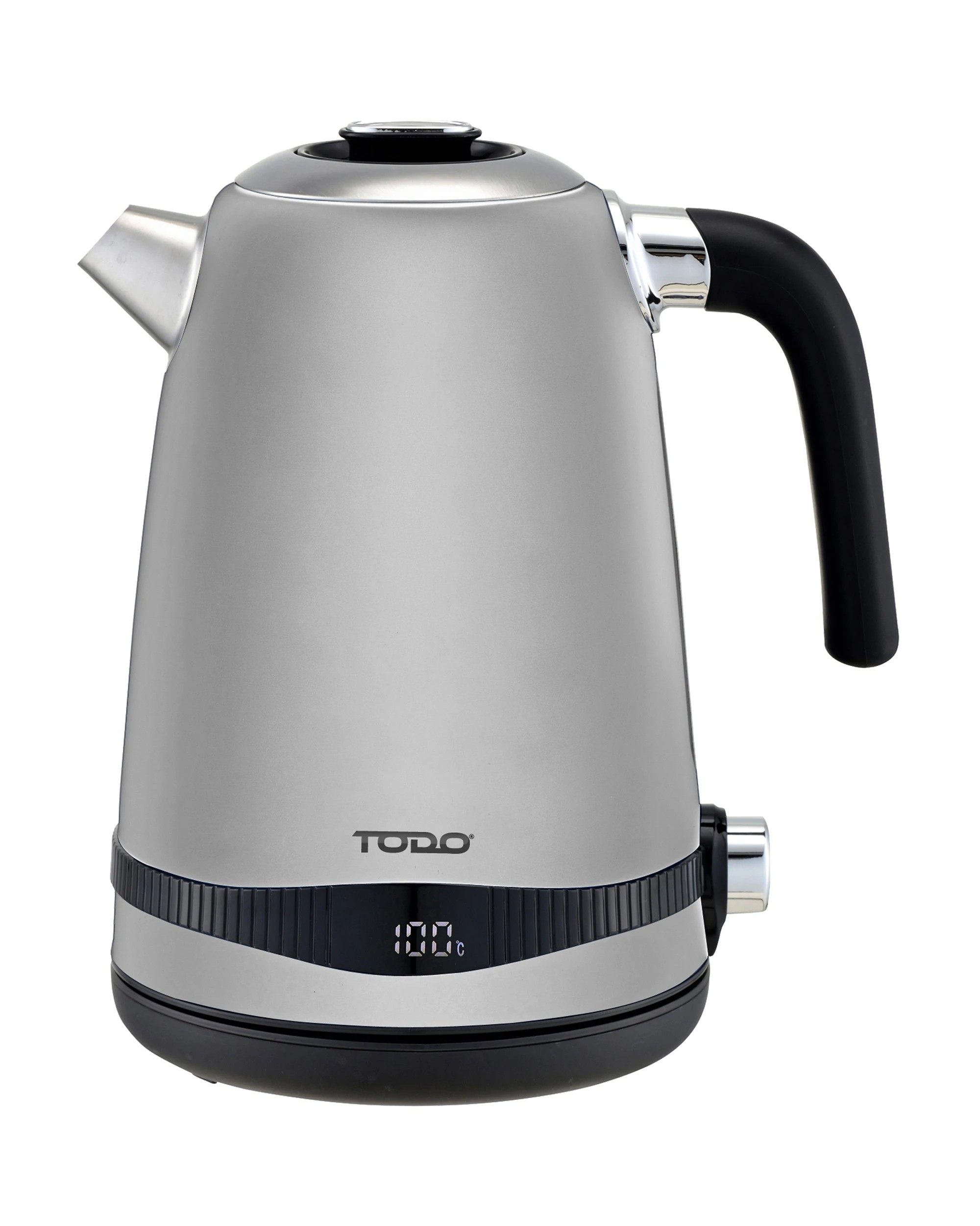 1 TODO 1.7L Stainless Steel Cordless Kettle Keep Warm Electric Led Water Jug - Silver, 1 of 6