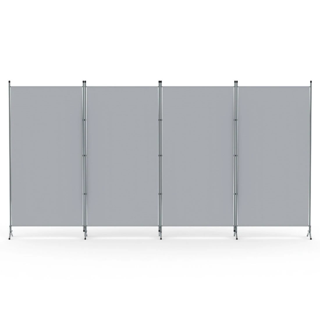 4 Artiss 4 Panel Room Divider Screen 345x180cm Fabric - Grey, 4 of 8