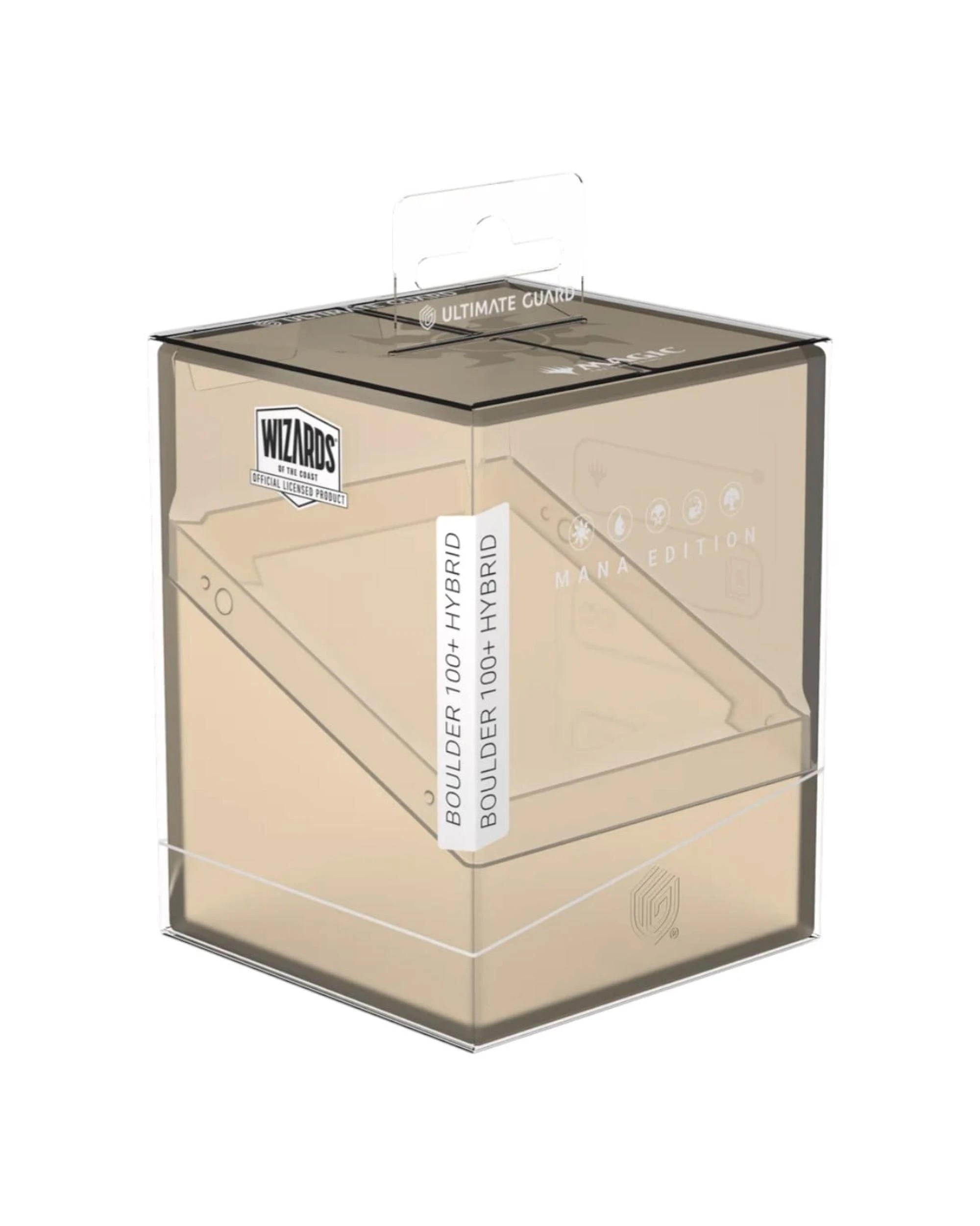 1 Ultimate Guard Boulder 100+ Hybrid Magic the Gathering Mana Edition Plains Deck Case - Clear, 1 of 9
