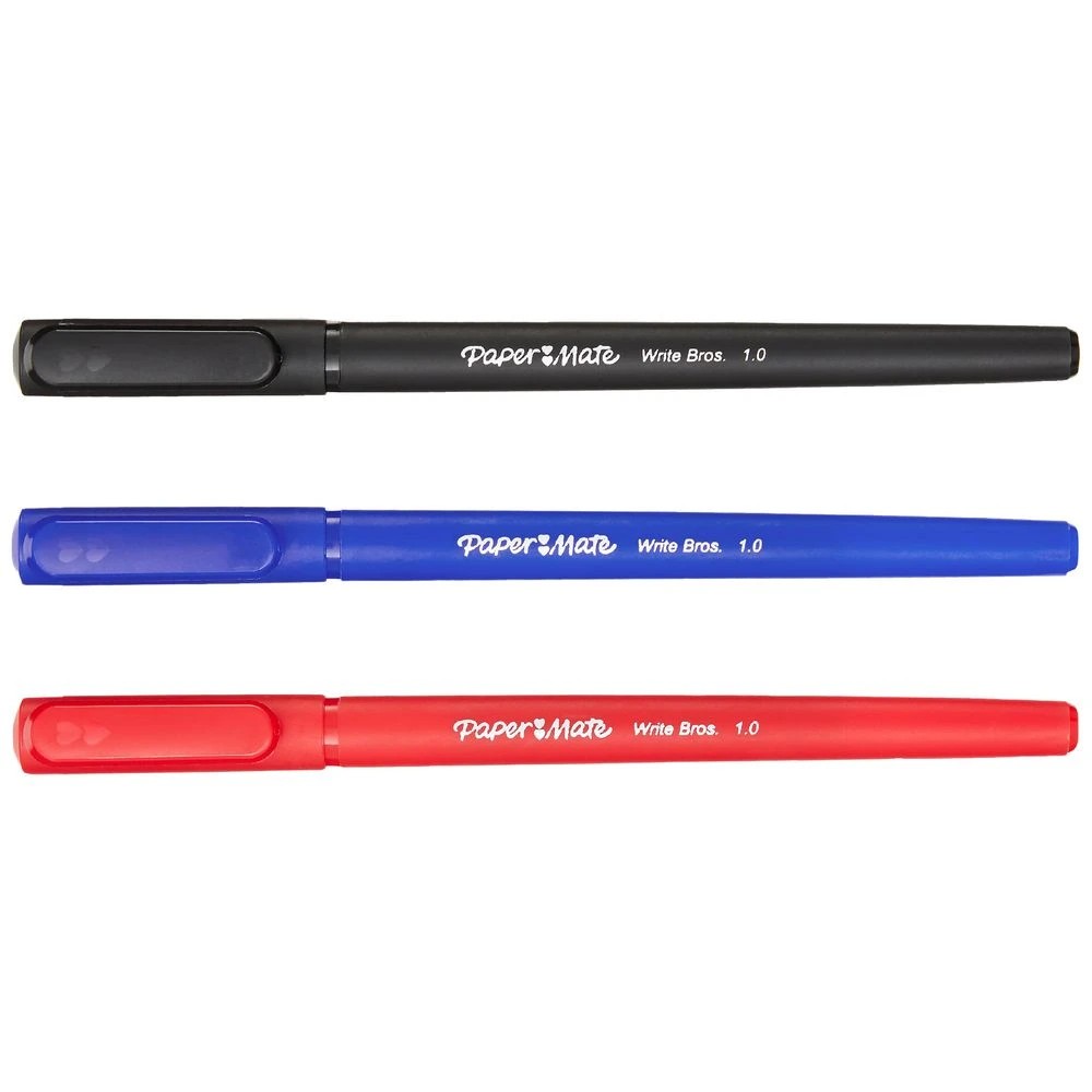 3 Paper Mate Write Bros Ballpoint Pen Assorted 10 Pack, 3 of 8