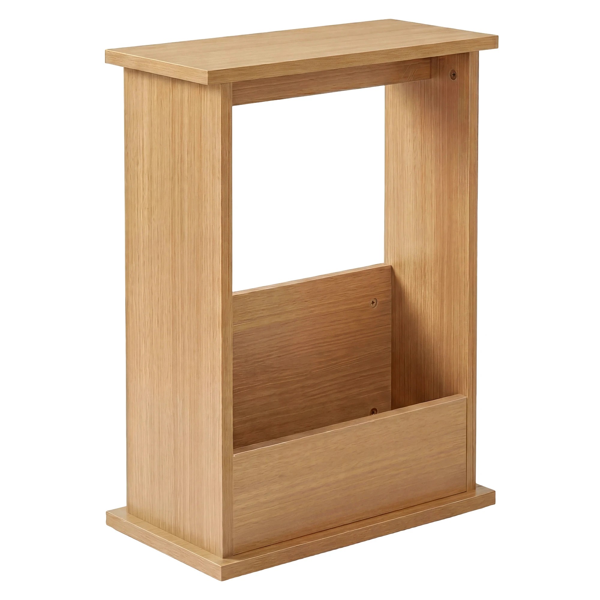 1 Levede Narrow Side Table Magazine Rack Slim End Bedside Storage Table Bedroom, 1 of 8