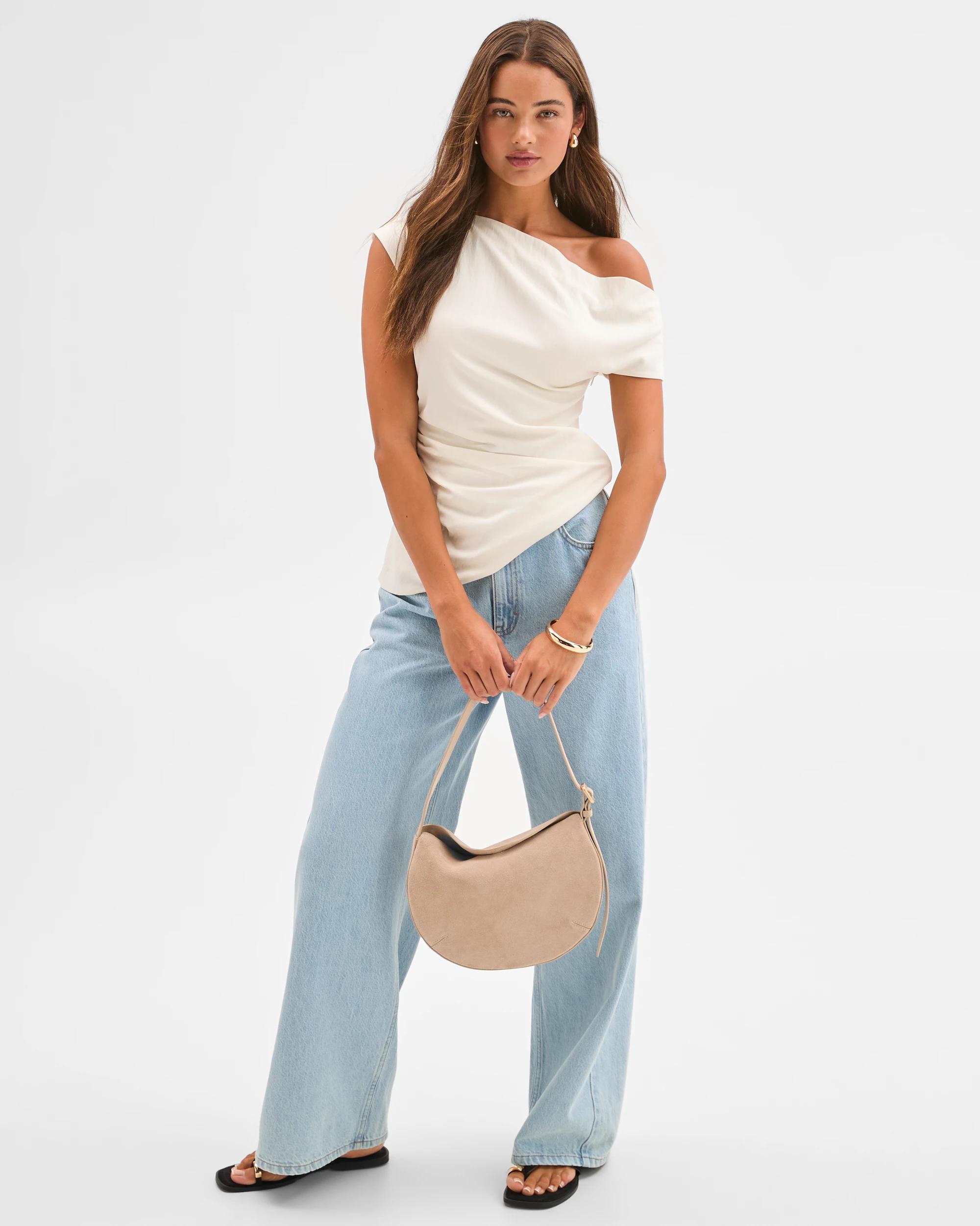2 Lily Loves Mid Rise Wide Leg Denim Jeans GIGI BLUE, 2 of 7