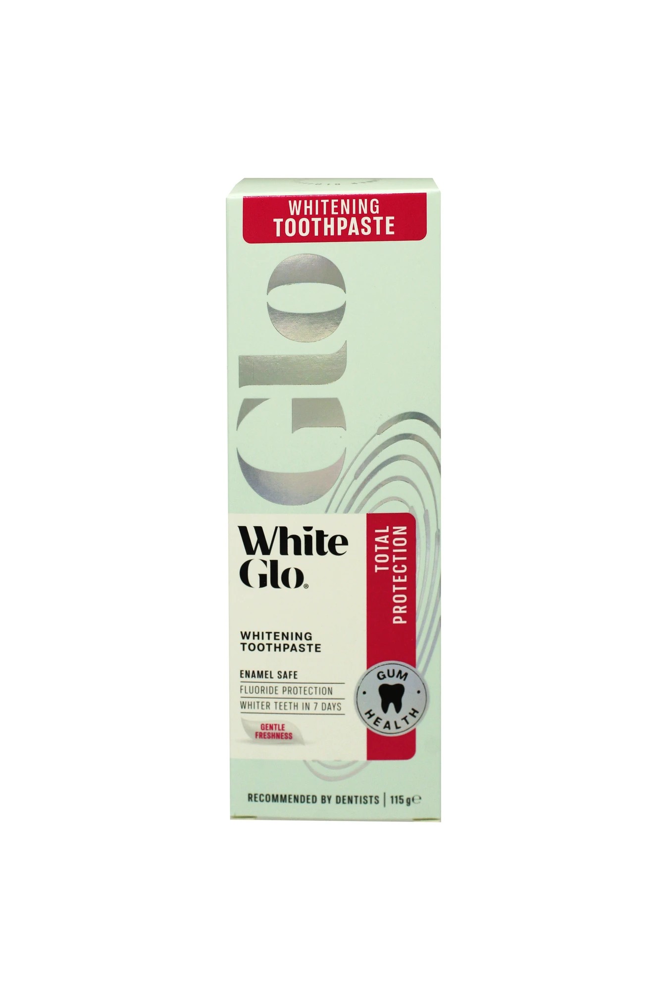 1 White Glo Gum Health Total Protection Whitening Toothpaste 115g, 1 of 2