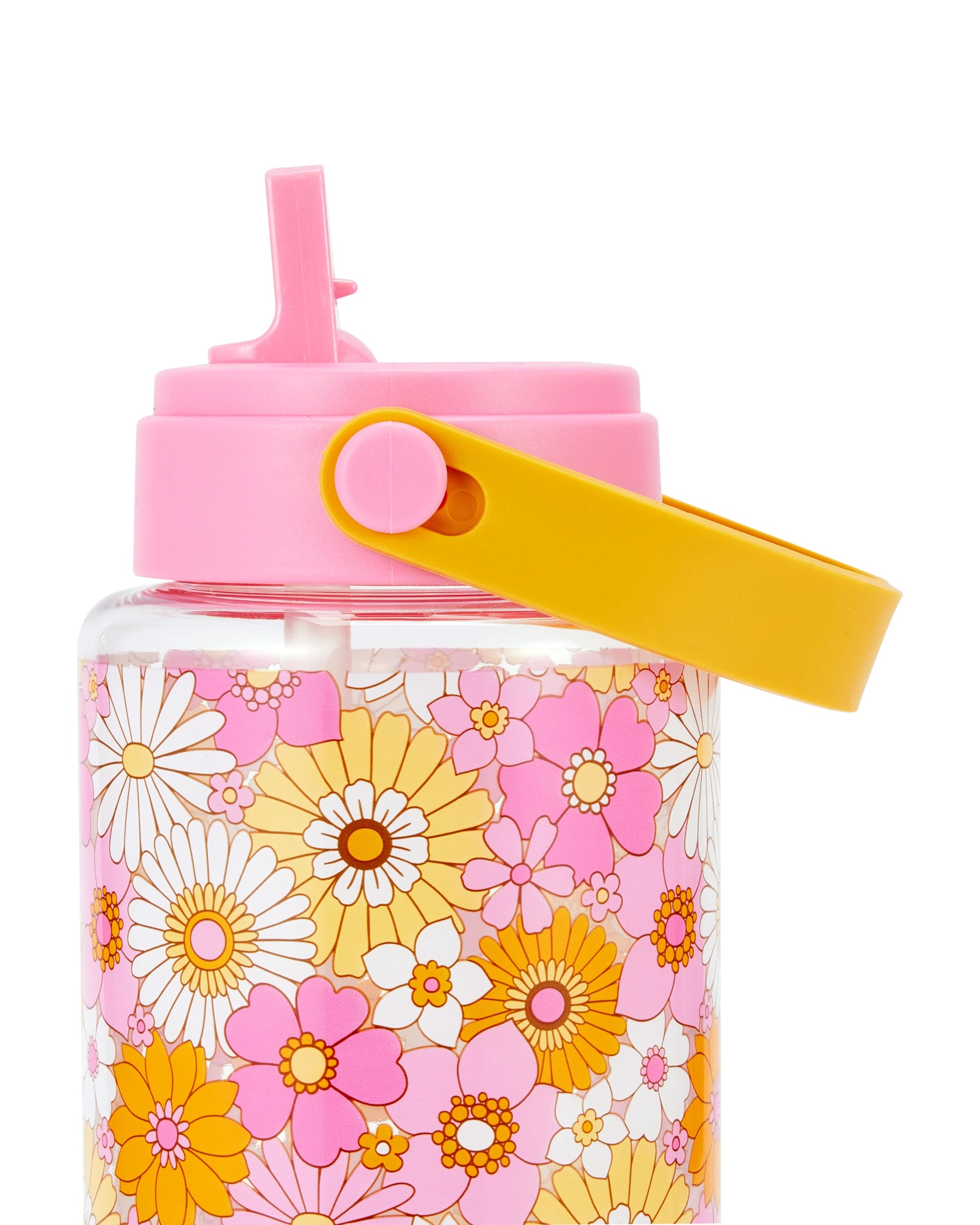 2 1L Drink Bottle with Handle - Flower, 2 of 7