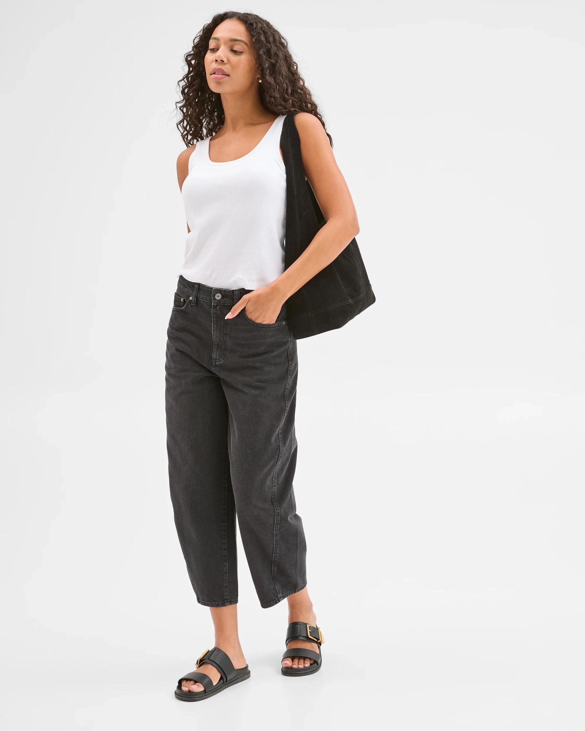 4 Target Australian Cotton Blend Scoop Neck Tank Top with Shelf Bra WHITE, 4 of 7