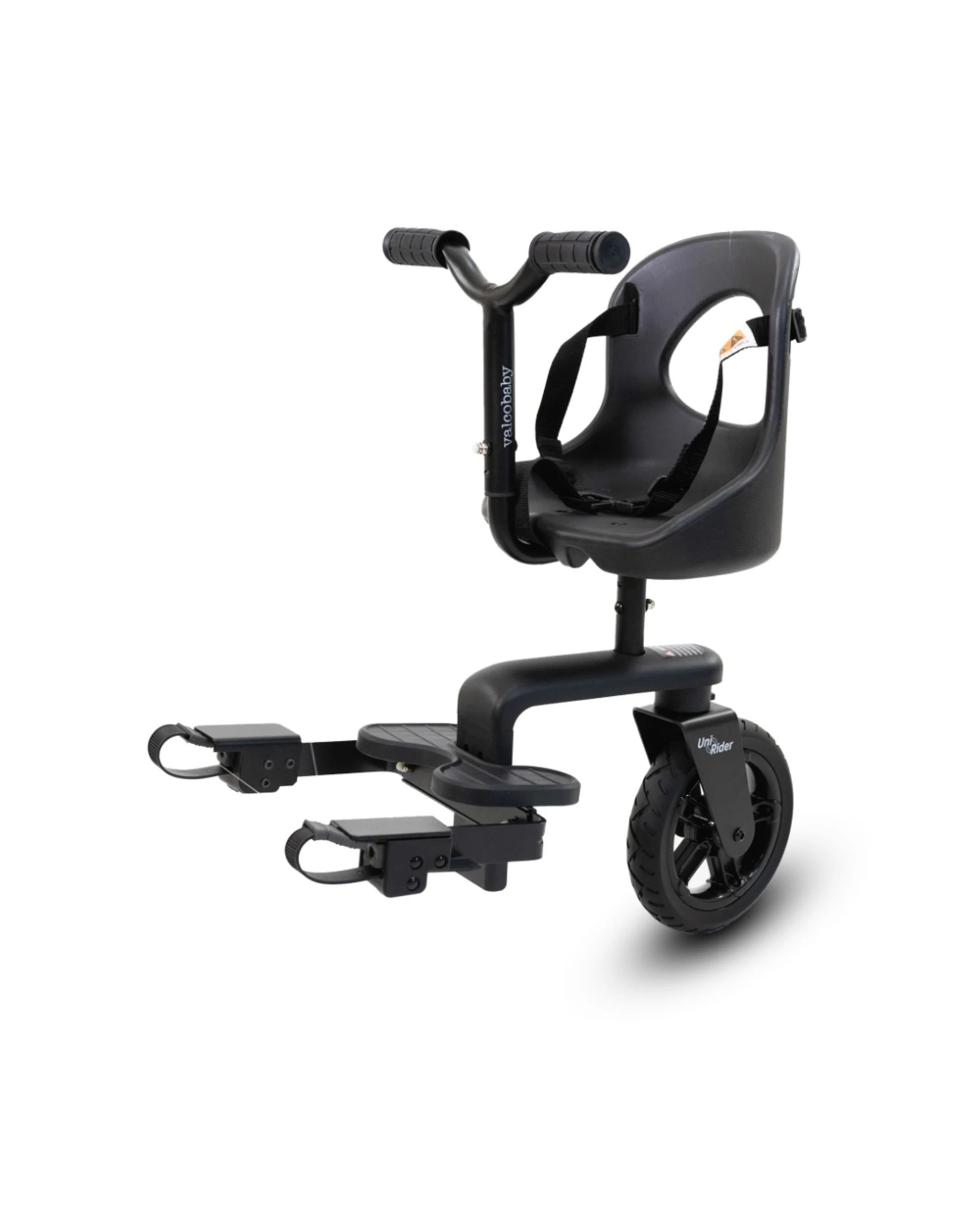 2 ValcoBaby Uni Rider Stroller Pram Ride-On Puncture Proof Wheels Kids 15m+ - Black, 2 of 8