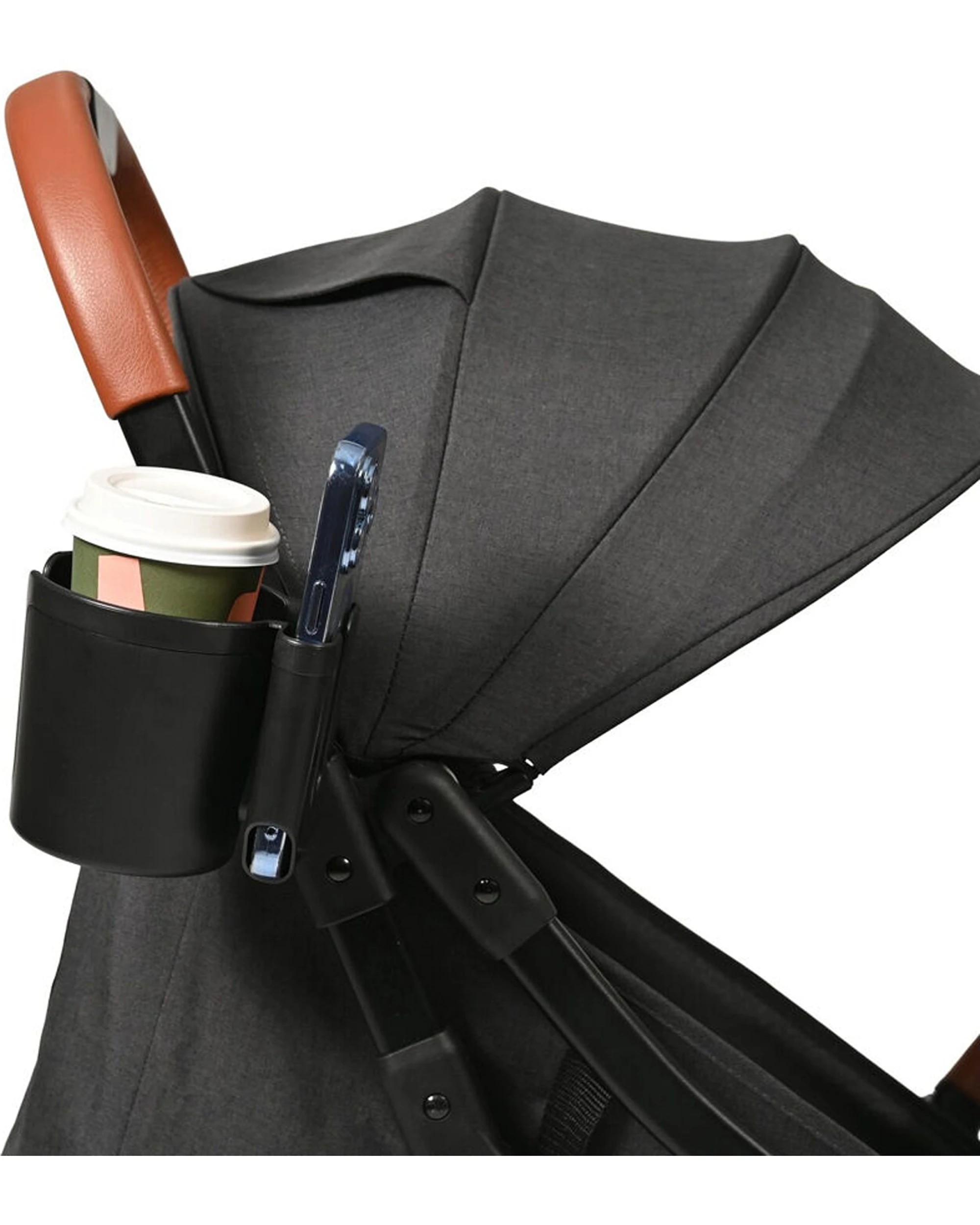 5 Childcare Lightweight Pram And Stroller Cup And Mobile Holder No Tools - Black, 5 of 7