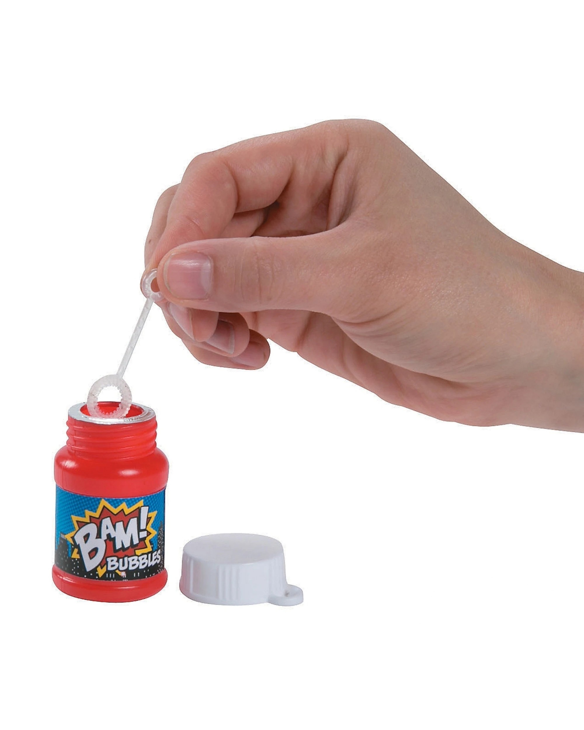 2 Partyrama Superhero Slogan Bubble Bottles Pack of 24, 2 of 2