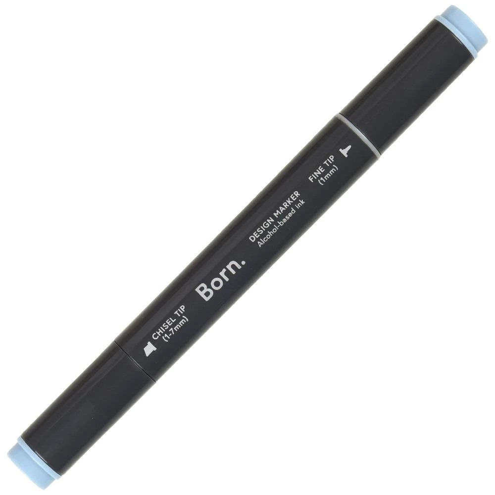 4 Born Professional Dual-Tip Artist Marker Blue Grey MG069, 4 of 4