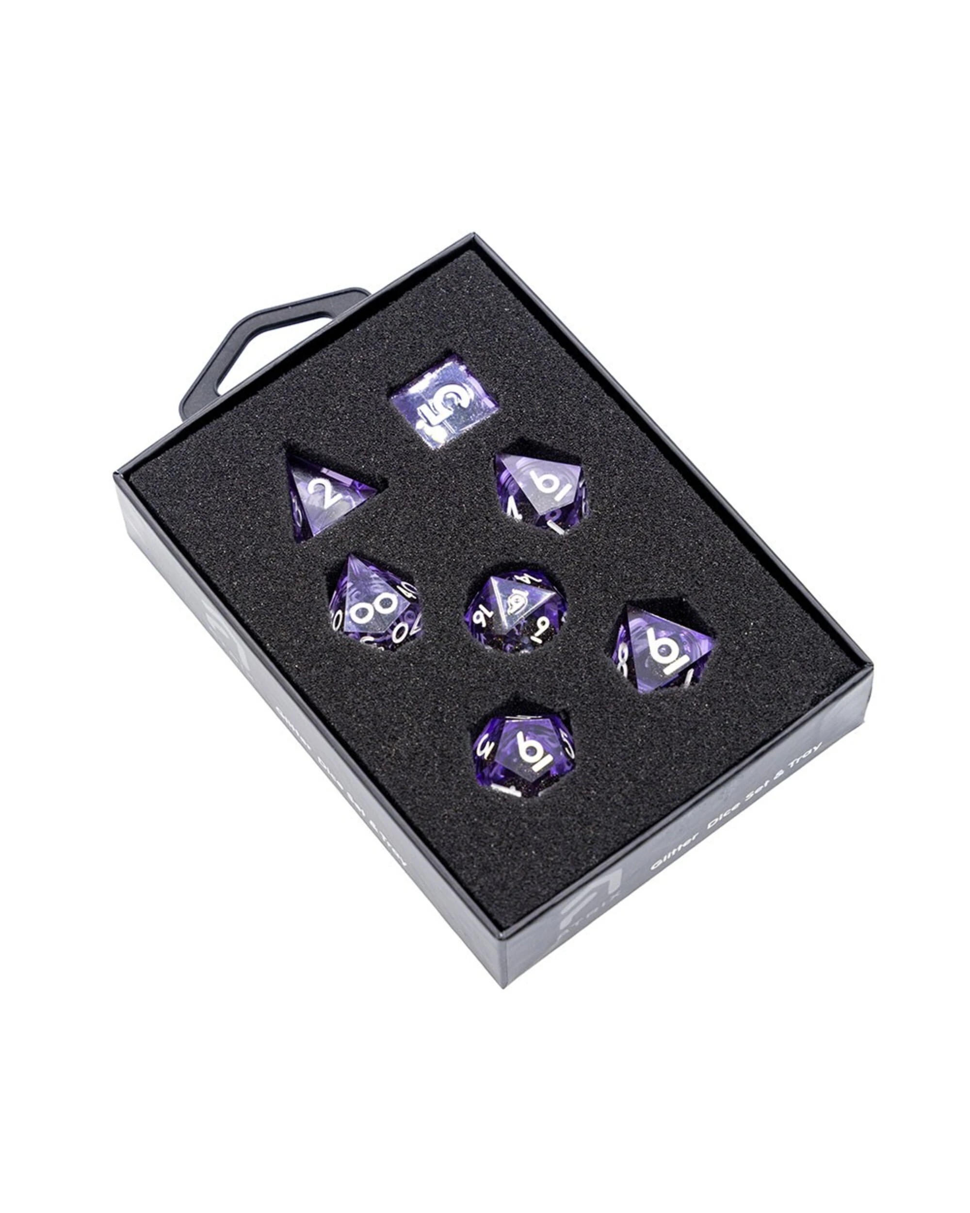3 Tabletop - RPG 7-Set Dice - Glitter Purple, 3 of 3