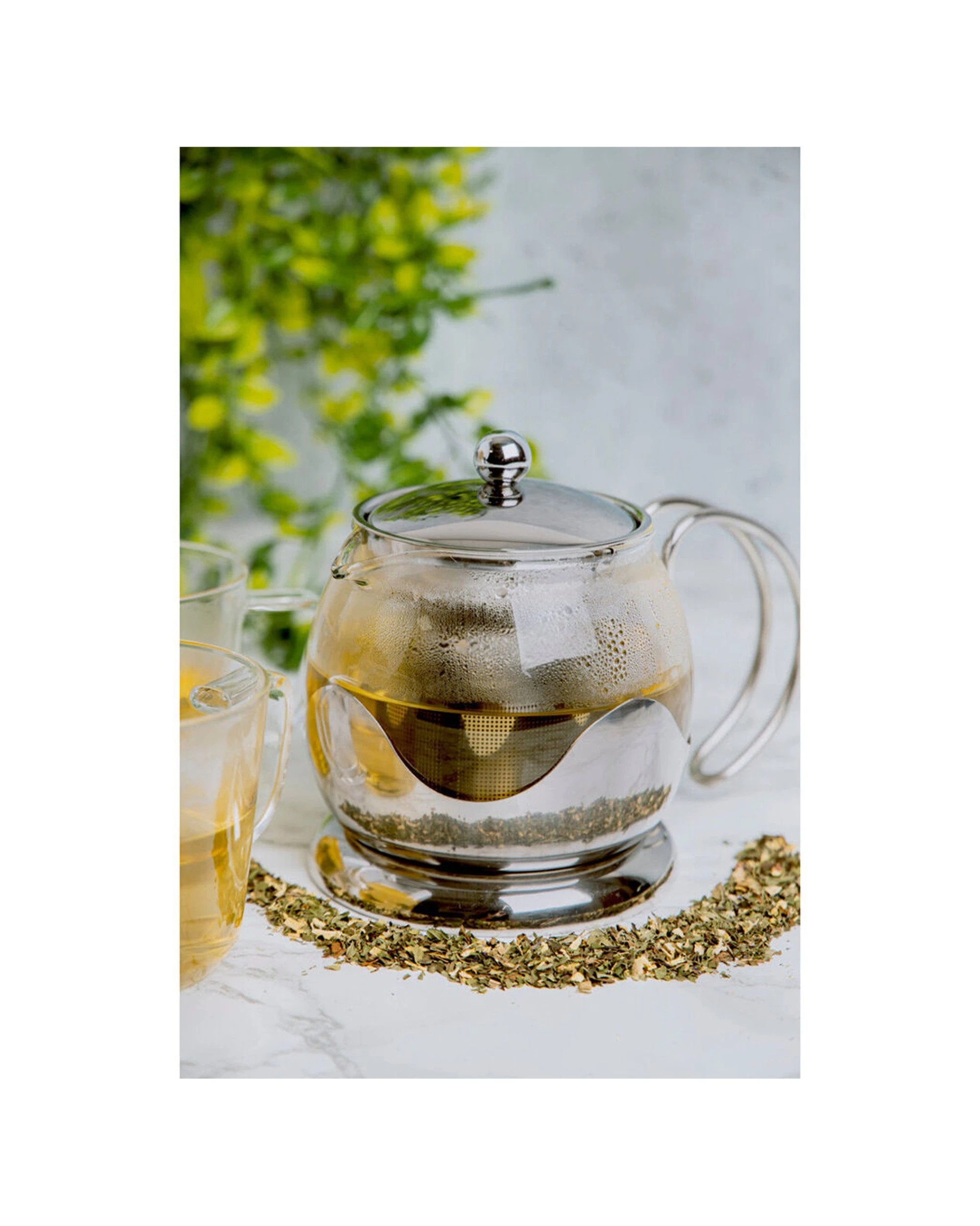 4 La Cafetiere 17.5cm 660ml Izmir Glass Teapot With Stainless Infuser - Silver, 4 of 6