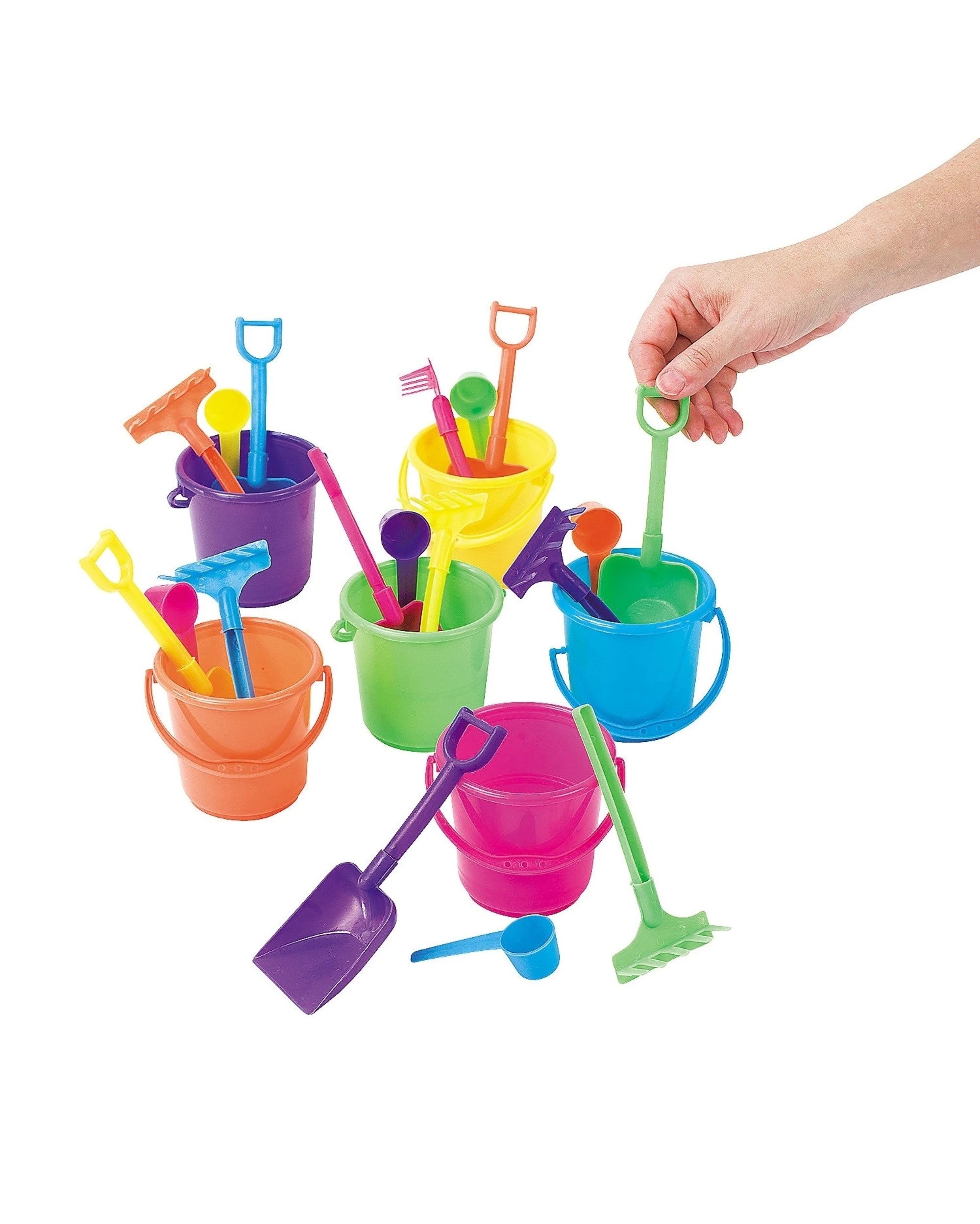 2 Partyrama Mini Beach Bucket Sets Pack of 12, 2 of 4