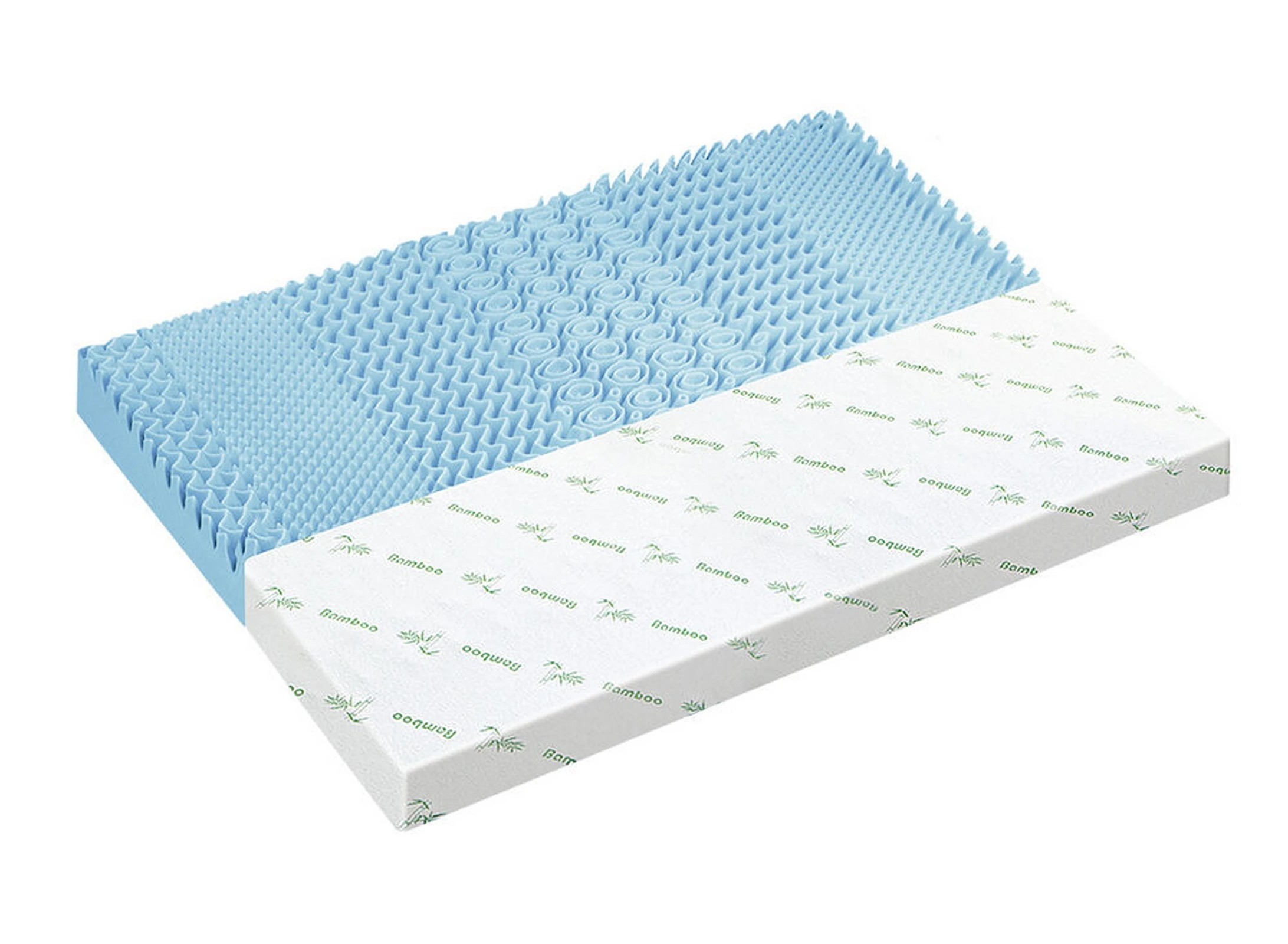 1 Starry Eucalypt Memory Foam Mattress Topper 7-Zone 10cm - King Single Bed, 1 of 10