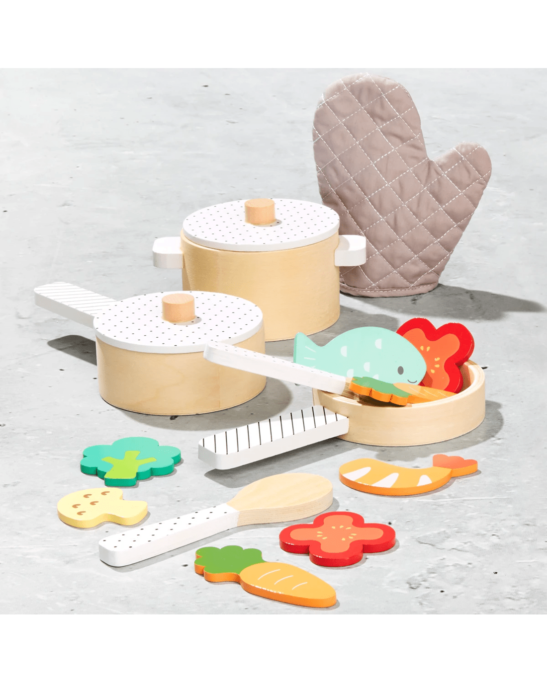 4 Wooden Pots And Pans Set, 4 of 4