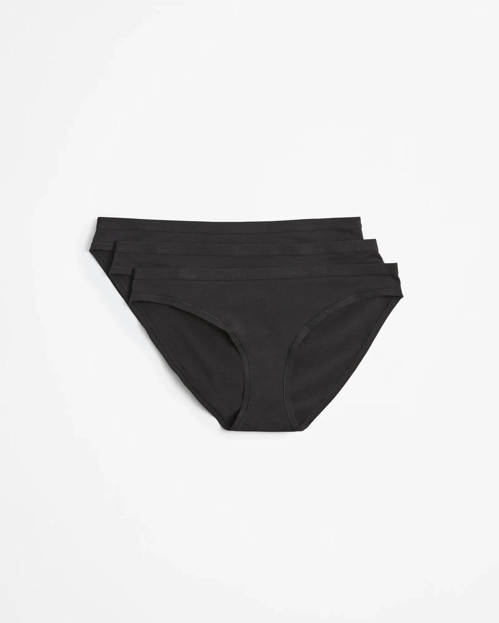 1 Lily Loves Australian Cotton 3 Pack Bikini Briefs BLACK, 1 of 4