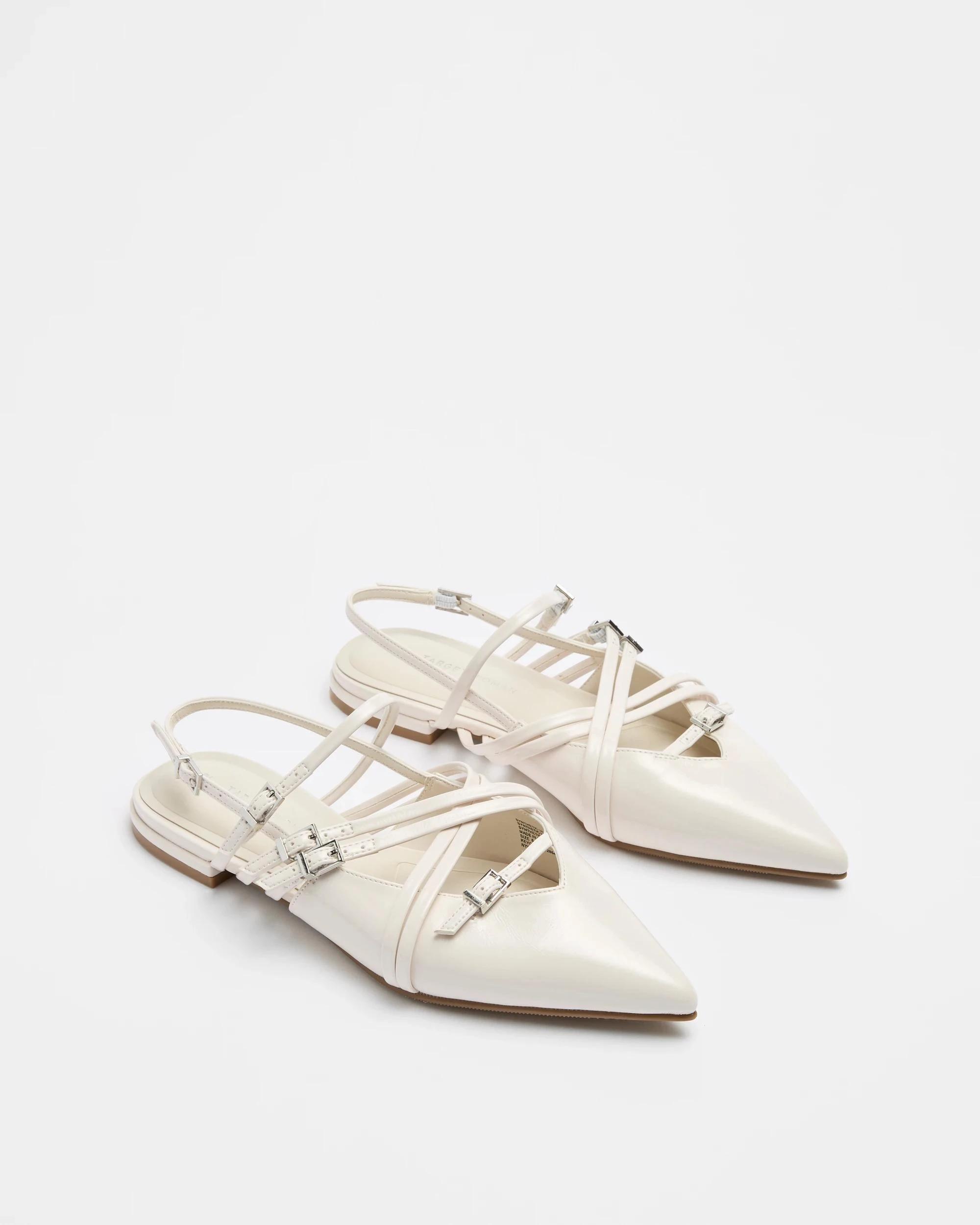 3 Target Womens Pointed Strappy Flat - Giana IVORY PATENT, 3 of 3