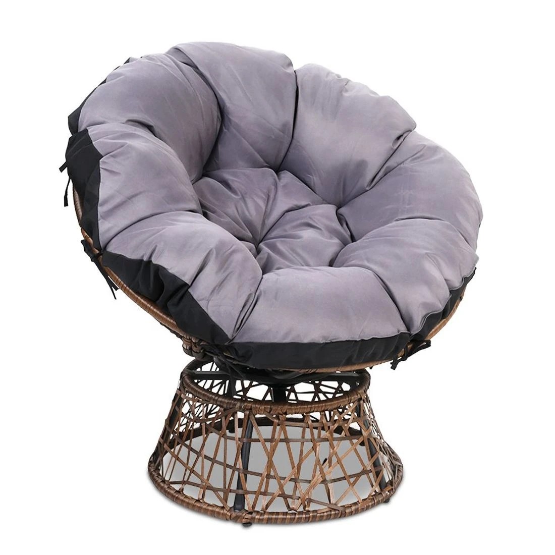 1 Gardeon Outdoor Chairs Outdoor Furniture Papasan Chair Wicker Patio Garden, 1 of 7