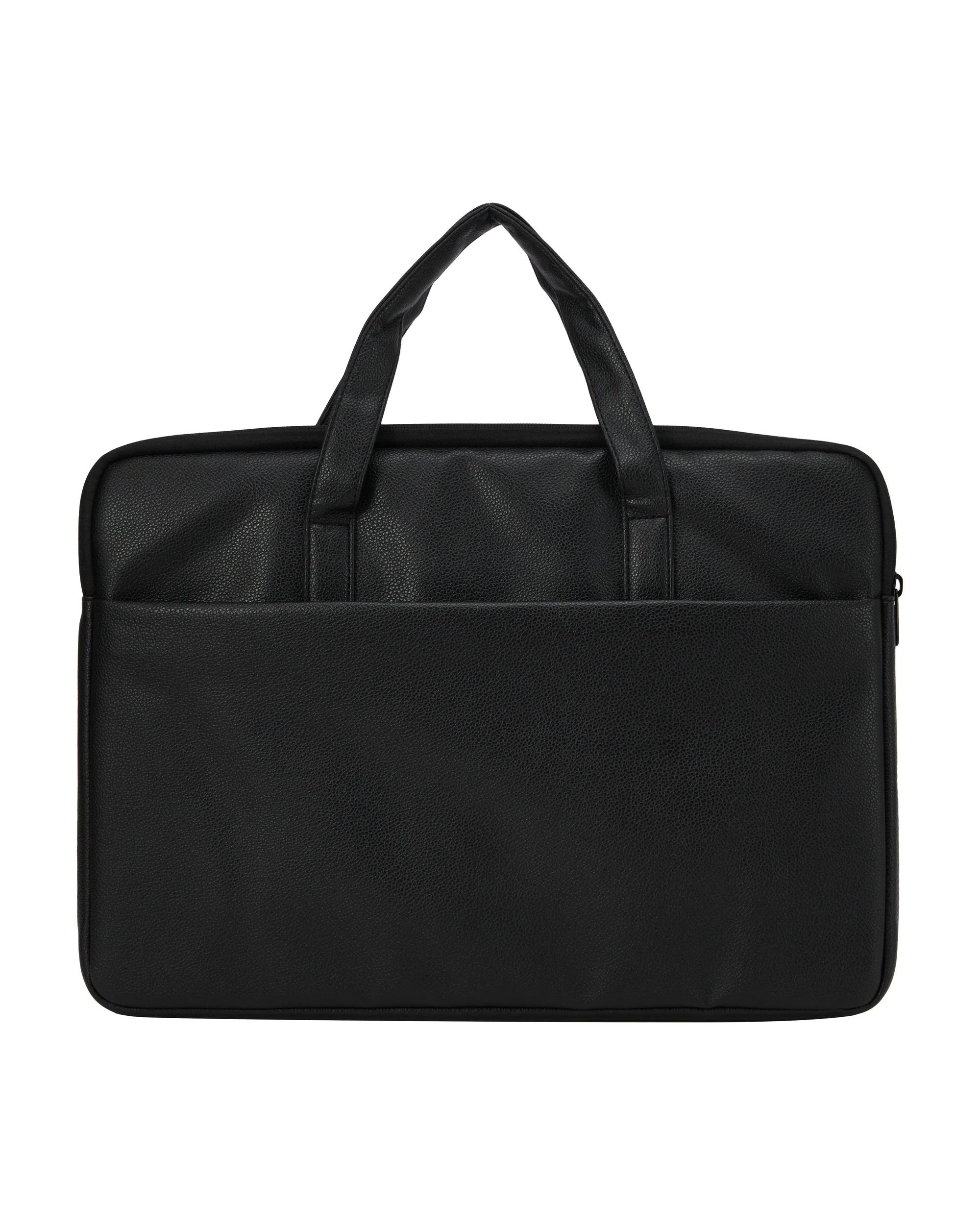 4 15in. Laptop PU Bag - Black, 4 of 6