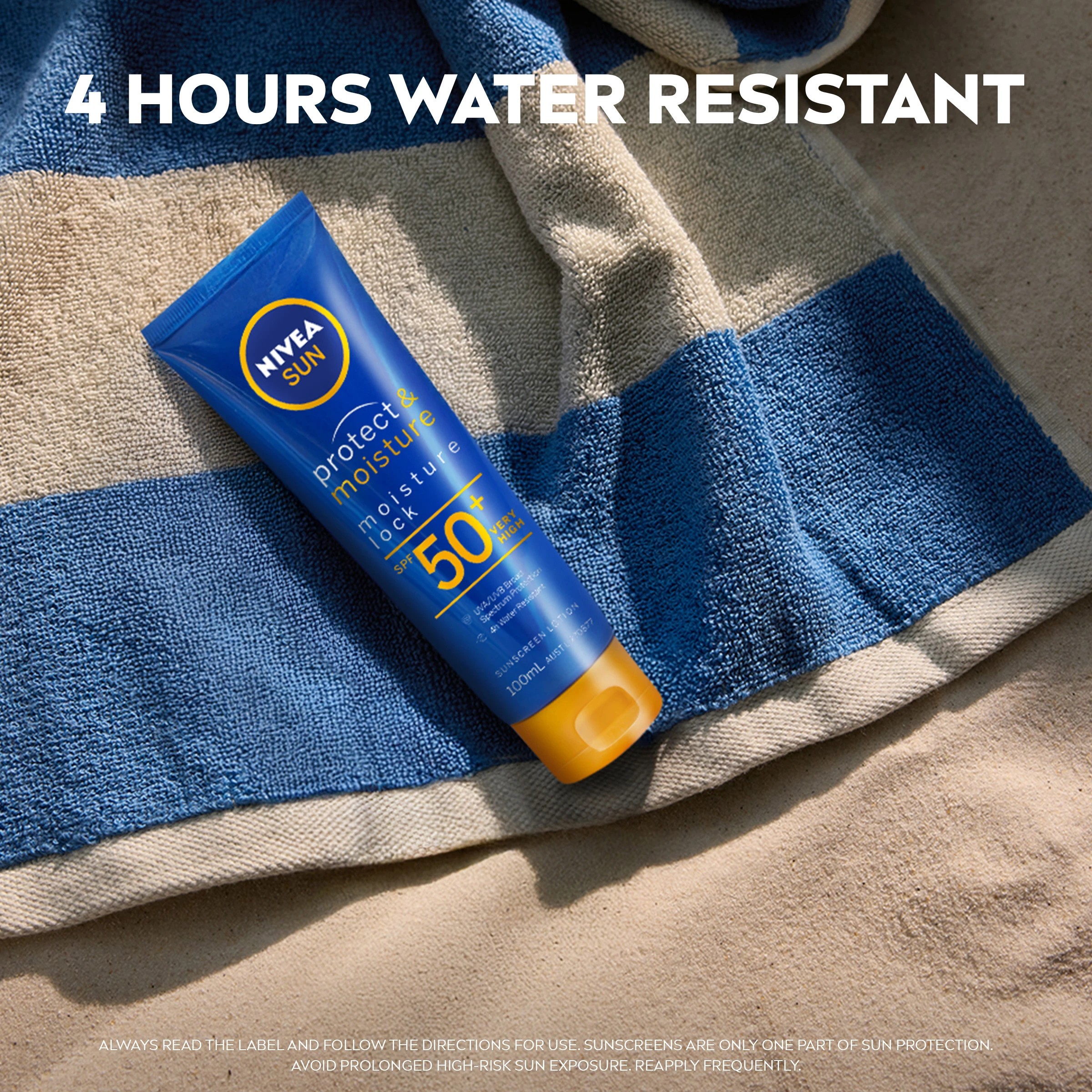 6 Nivea Sun Protect & Moisture SPF50+ Sunscreen Lotion 100ml - Panthenol and Vitamin E, 6 of 8