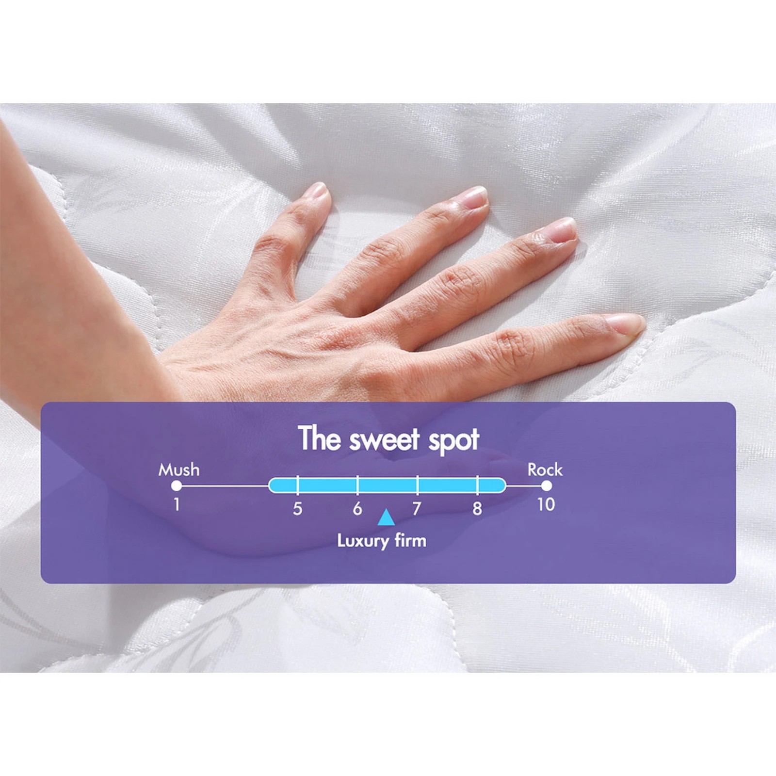 2 Starry Eucalypt Mattress Bonnell Spring Tight Top Foam 16cm Mylah - Queen Bed, 2 of 10