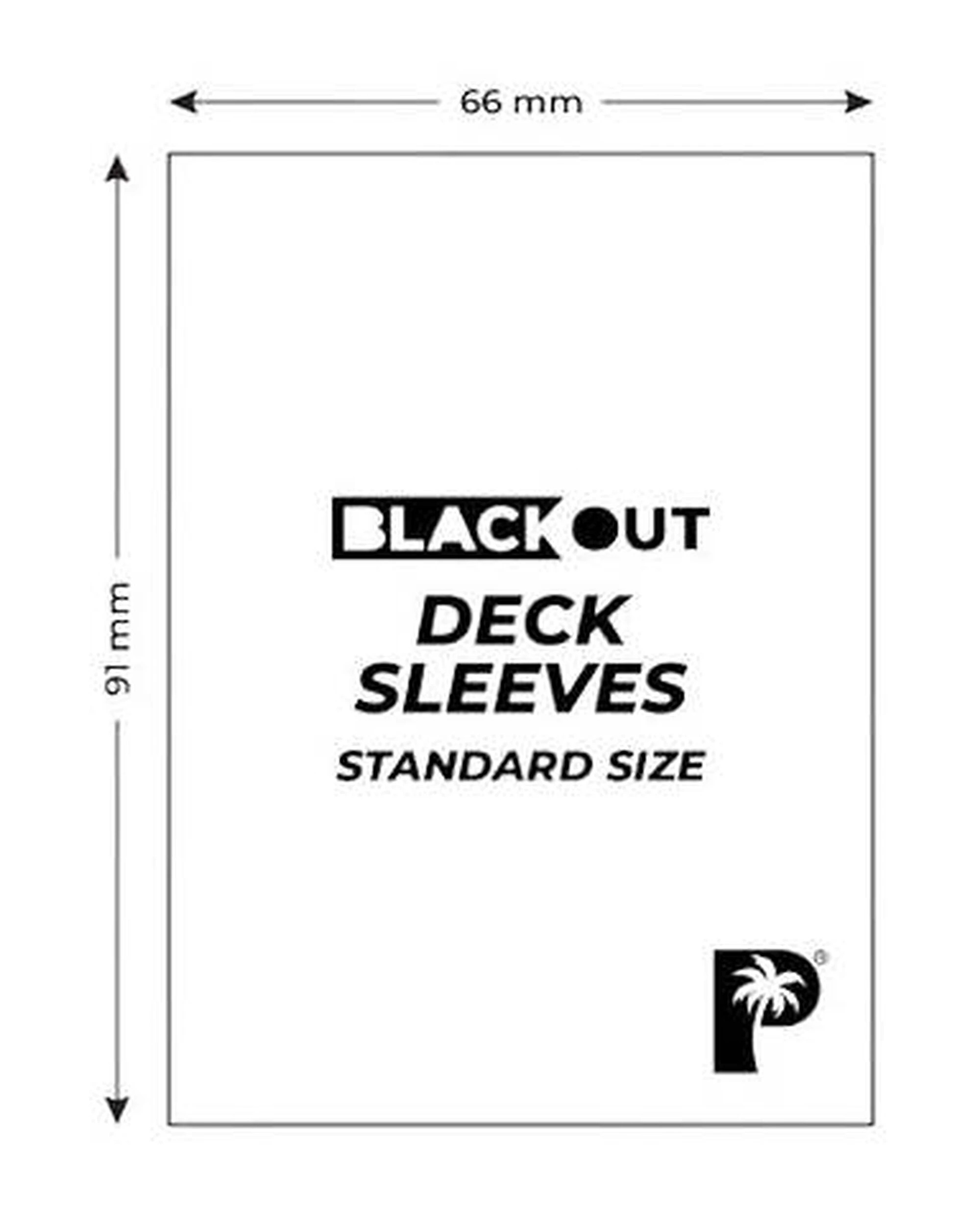 3 Palms Off Gaming Palms Off Standard 100pc Blackout Deck Sleeves Jade Matte, 3 of 3