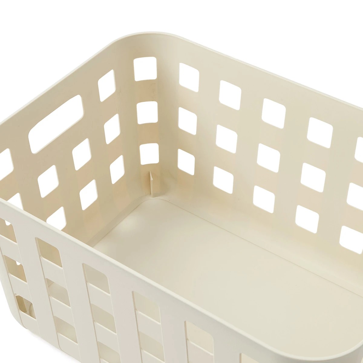 8 28L Rectangle Trellis Basket with Lid - Beige, 8 of 10