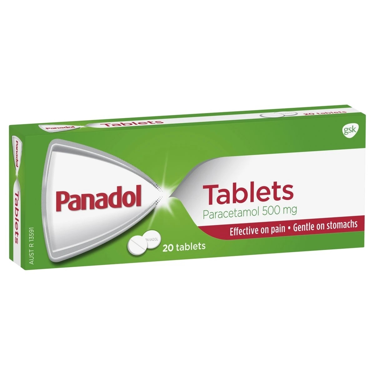 1 20 Pack Panadol Paracetamol Tablets 500mg, 1 of 5