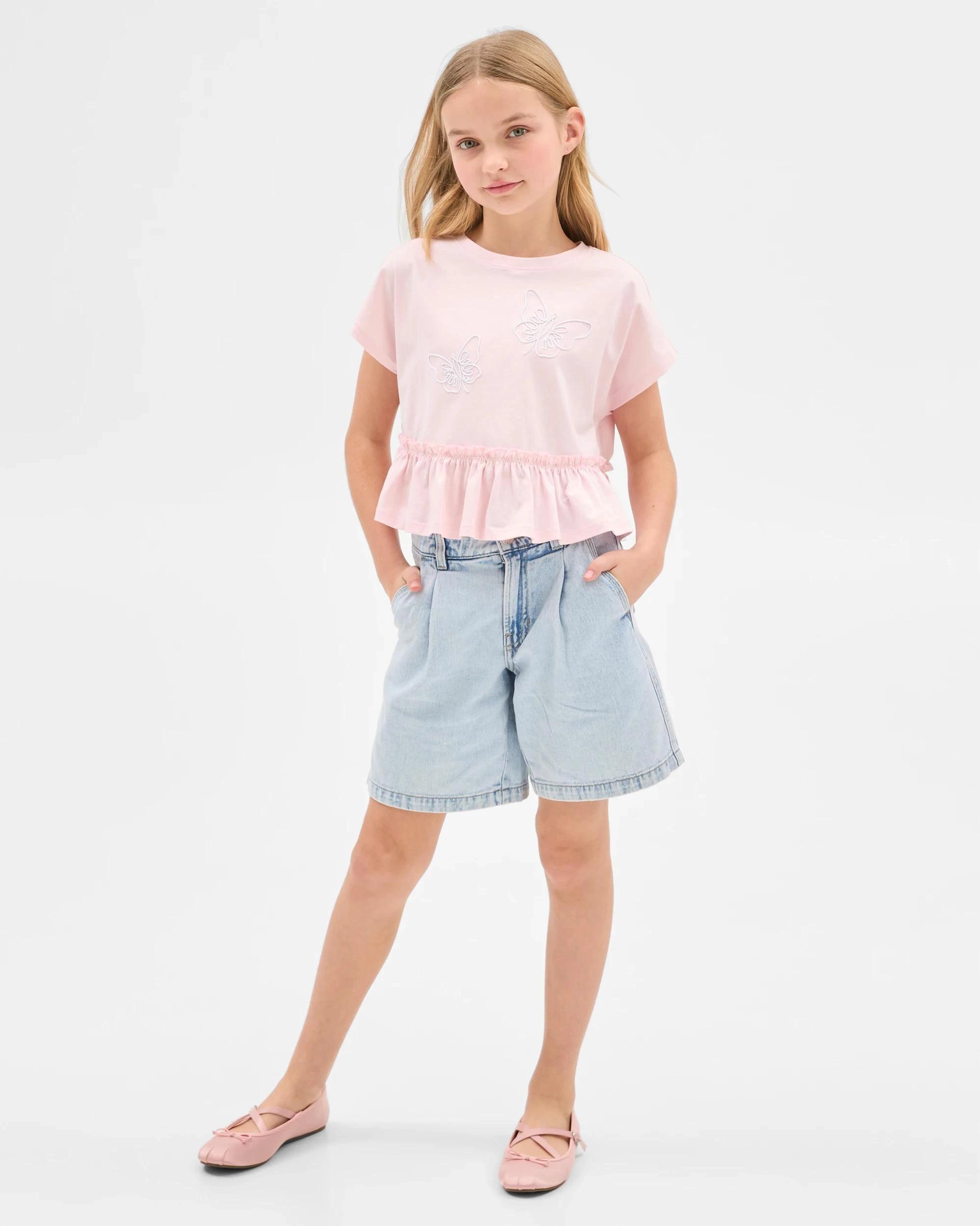 2 Target Australian Cotton Ruffle T-Shirt CRADLE PINK, 2 of 5