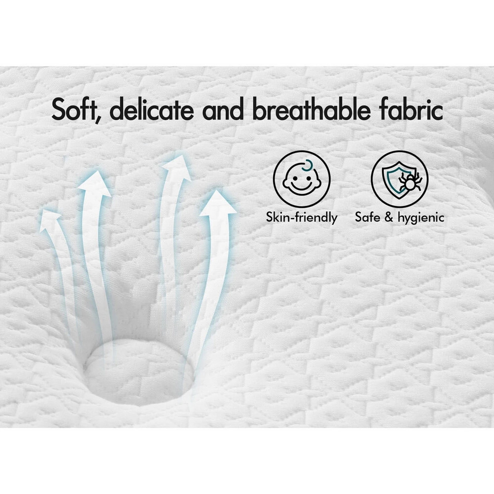 6 Alfordson Mattress Euro Top Spring Foam Bedding 23CM Medium Firm - King Single Bed, 6 of 10